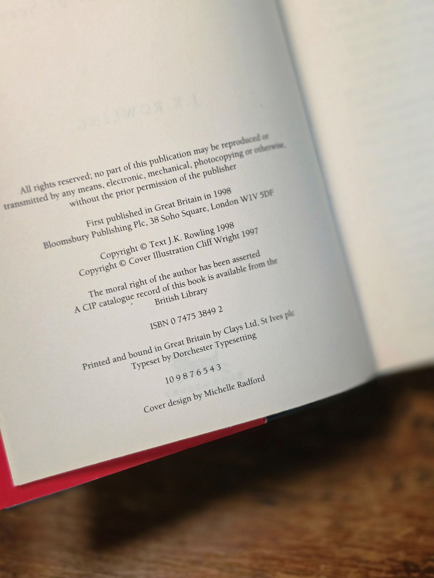 Harry Potter and the Chamber of Secrets – First Edition, Third printing