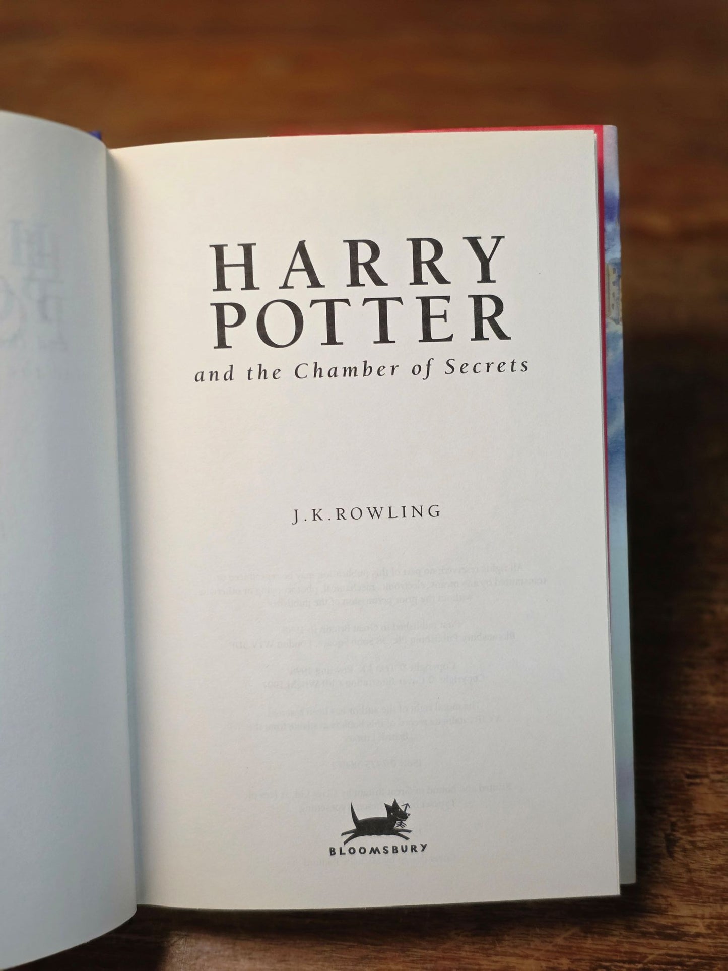 Harry Potter and the Chamber of Secrets – First Edition, Third printing