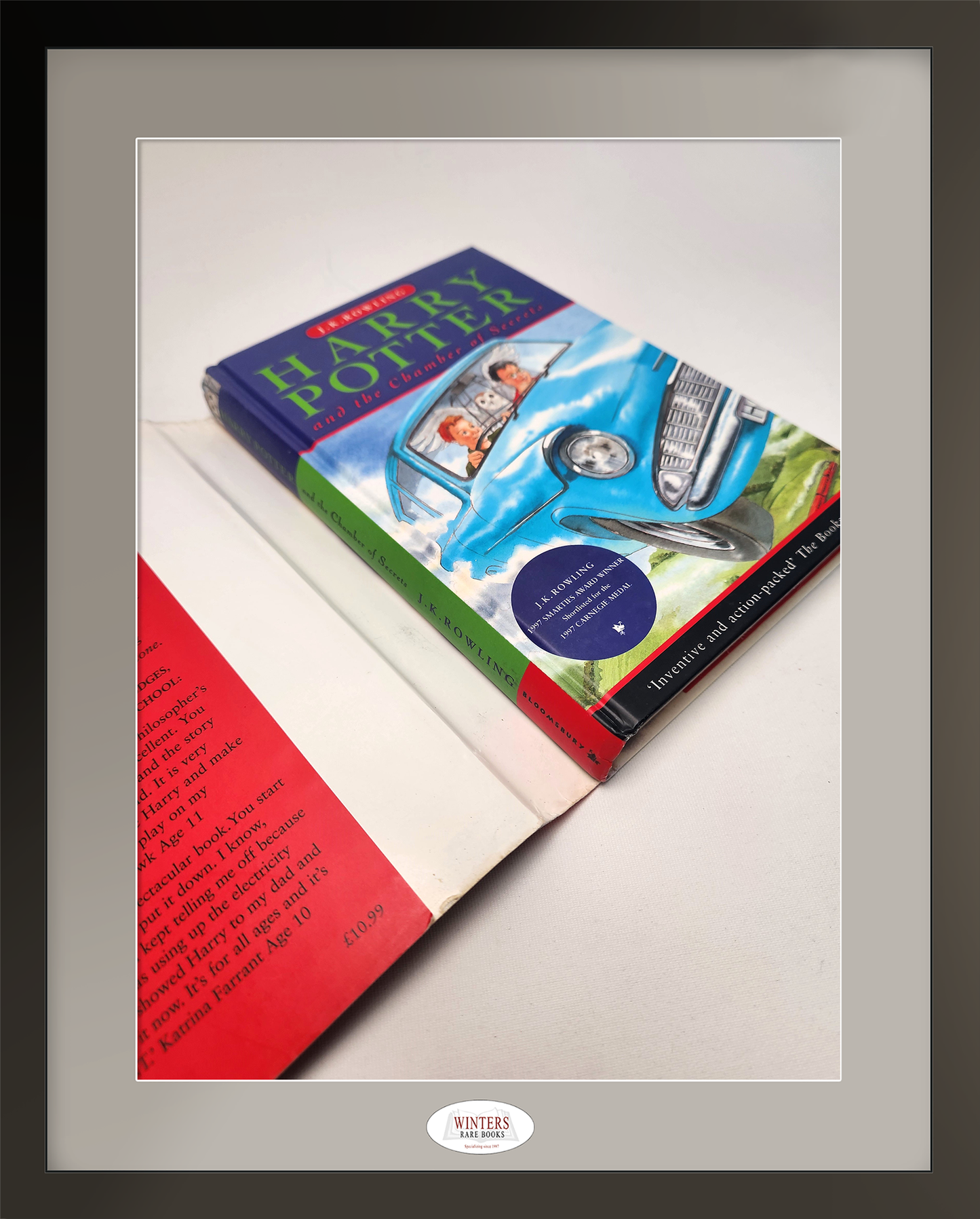 Harry Potter and the Chamber of Secrets – inscribed and signed association copy