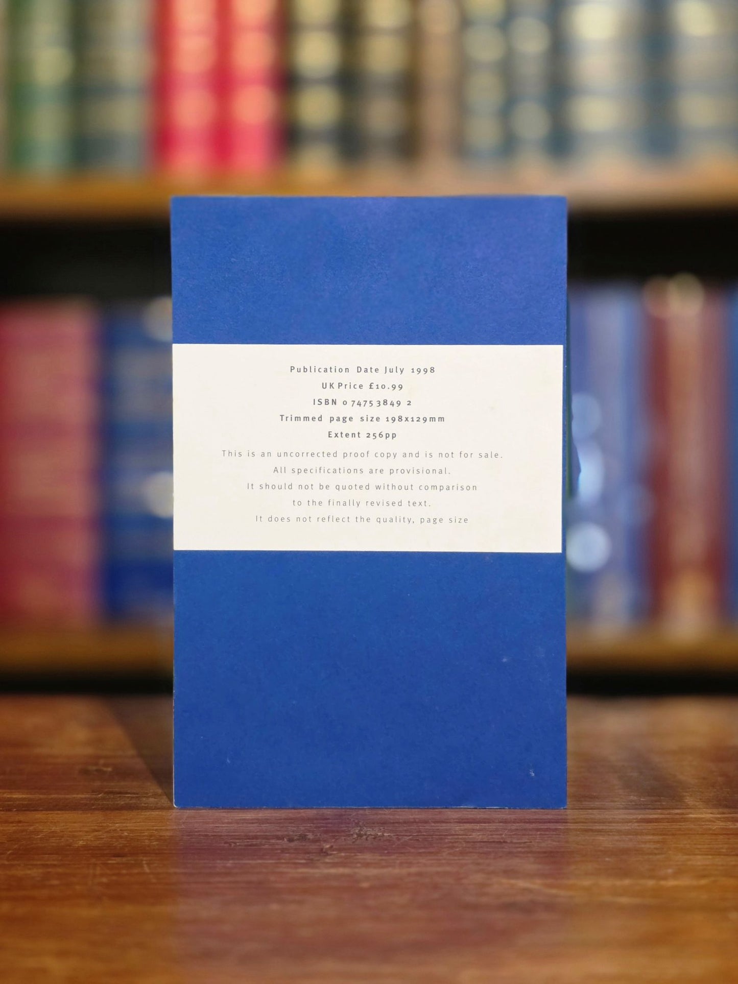 Harry Potter and the Chamber of Secrets - Uncorrected Proof Copy - Signed Bloomsbury Bookplate