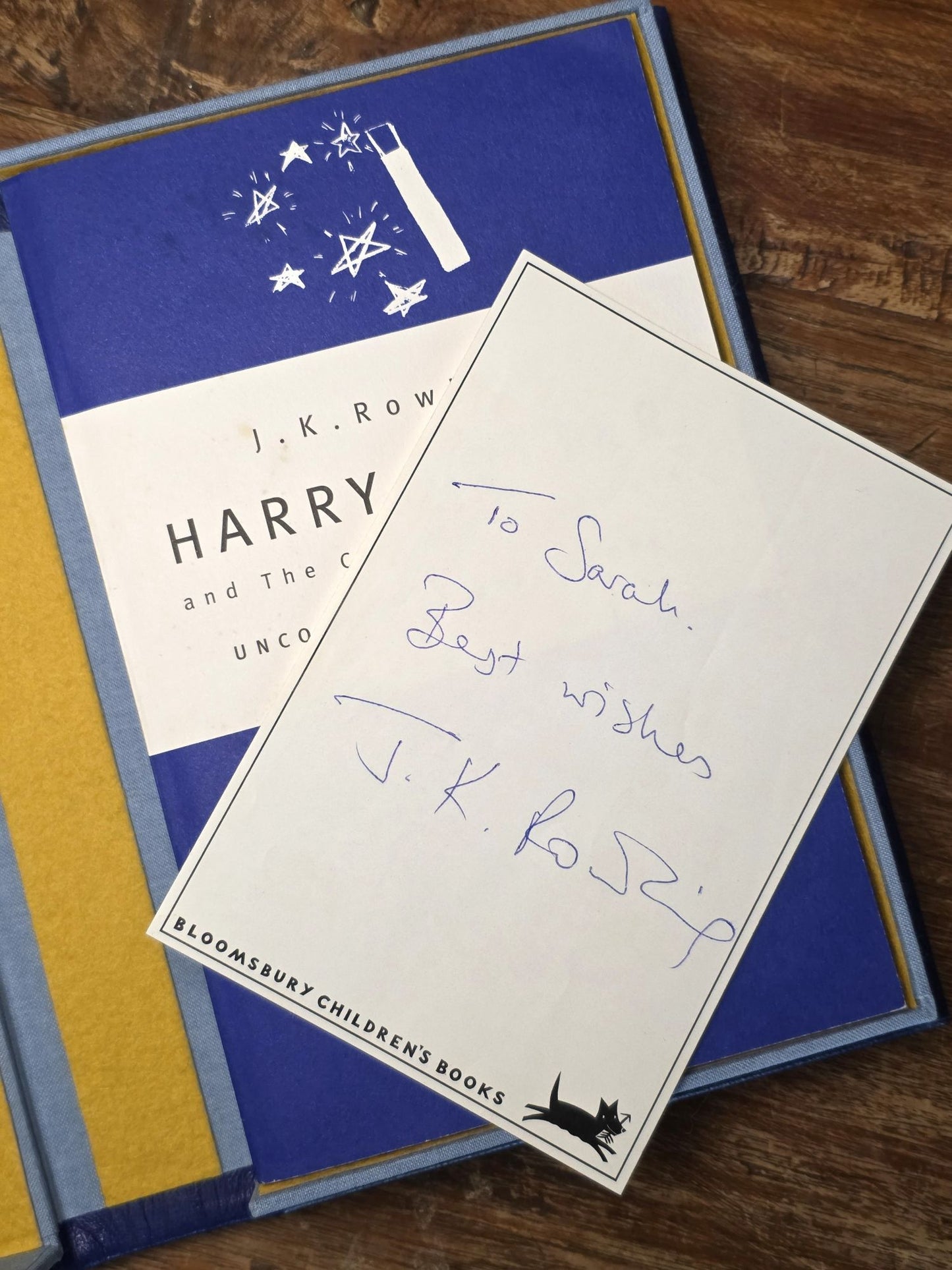 Harry Potter and the Chamber of Secrets - Uncorrected Proof Copy - Signed Bloomsbury Bookplate