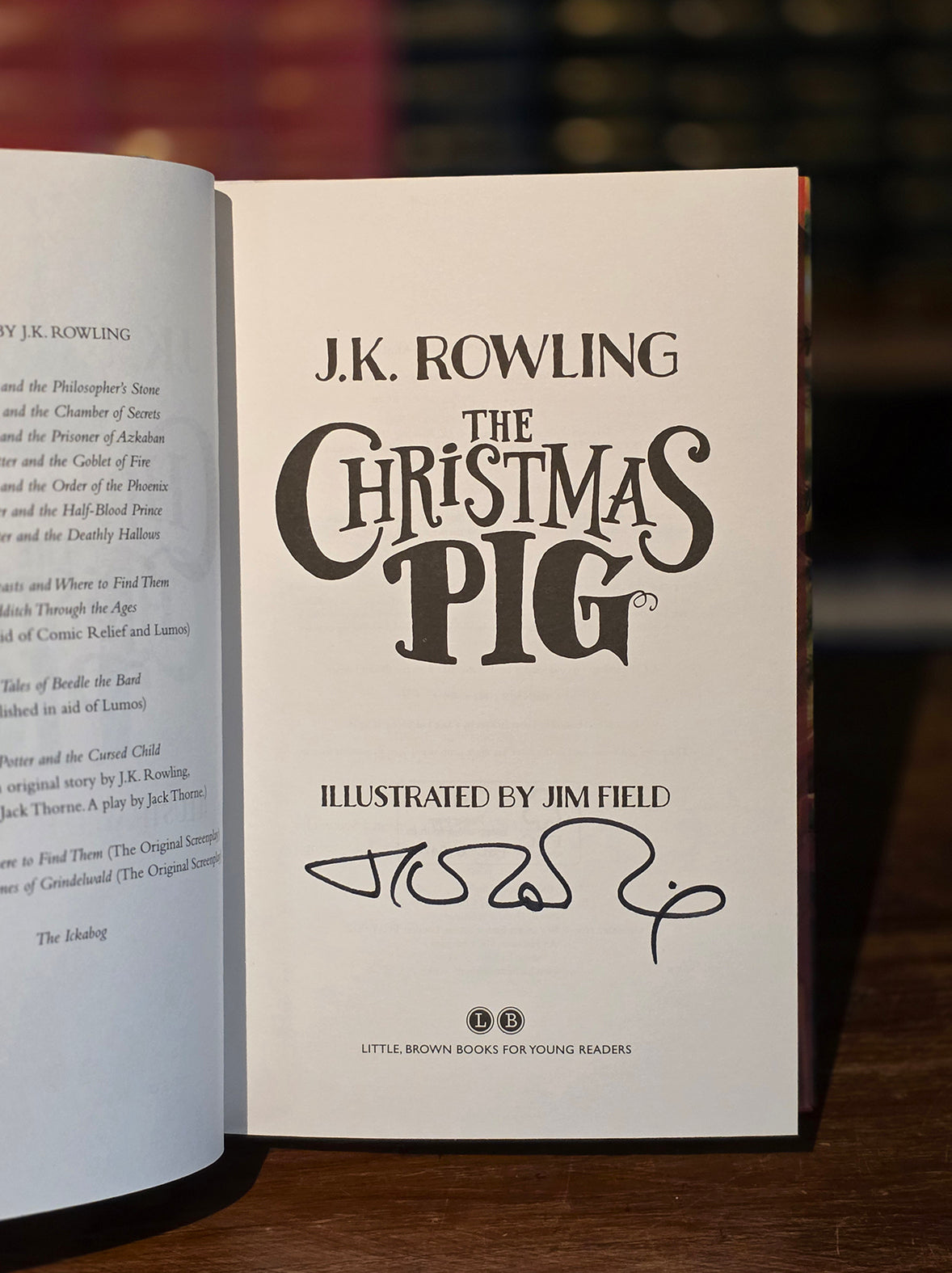 The Christmas Pig – Signed with Hologram – Complete activity pack / promo merchandise included