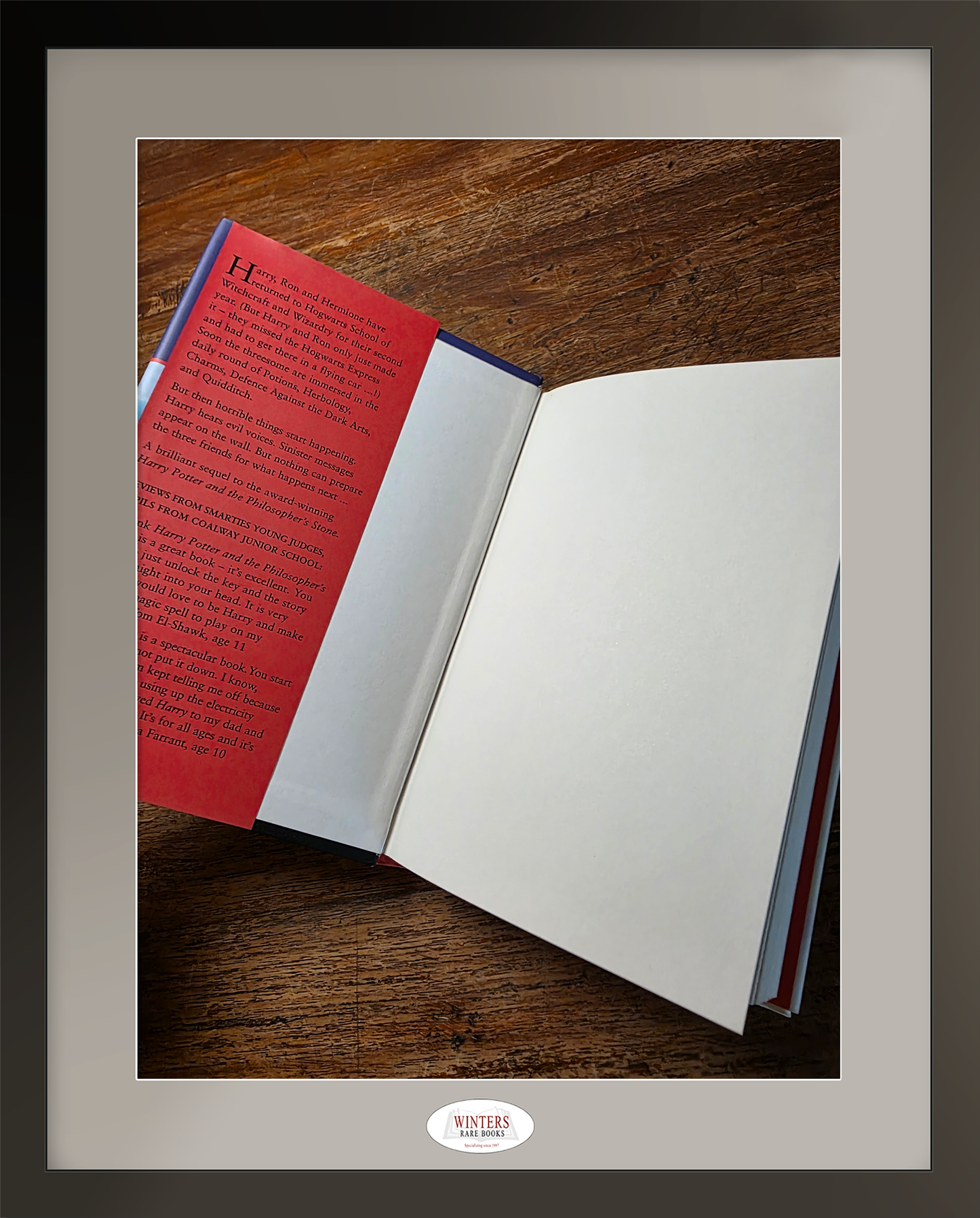 Harry Potter and the Chamber of Secrets  - Scarce first Australian edition, first  hardback printing.