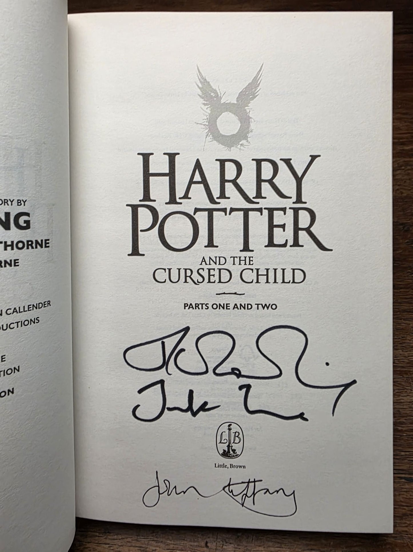Harry Potter and the Cursed Child – Signed by J.K. Rowling, John Tiffany & Jack Thorne