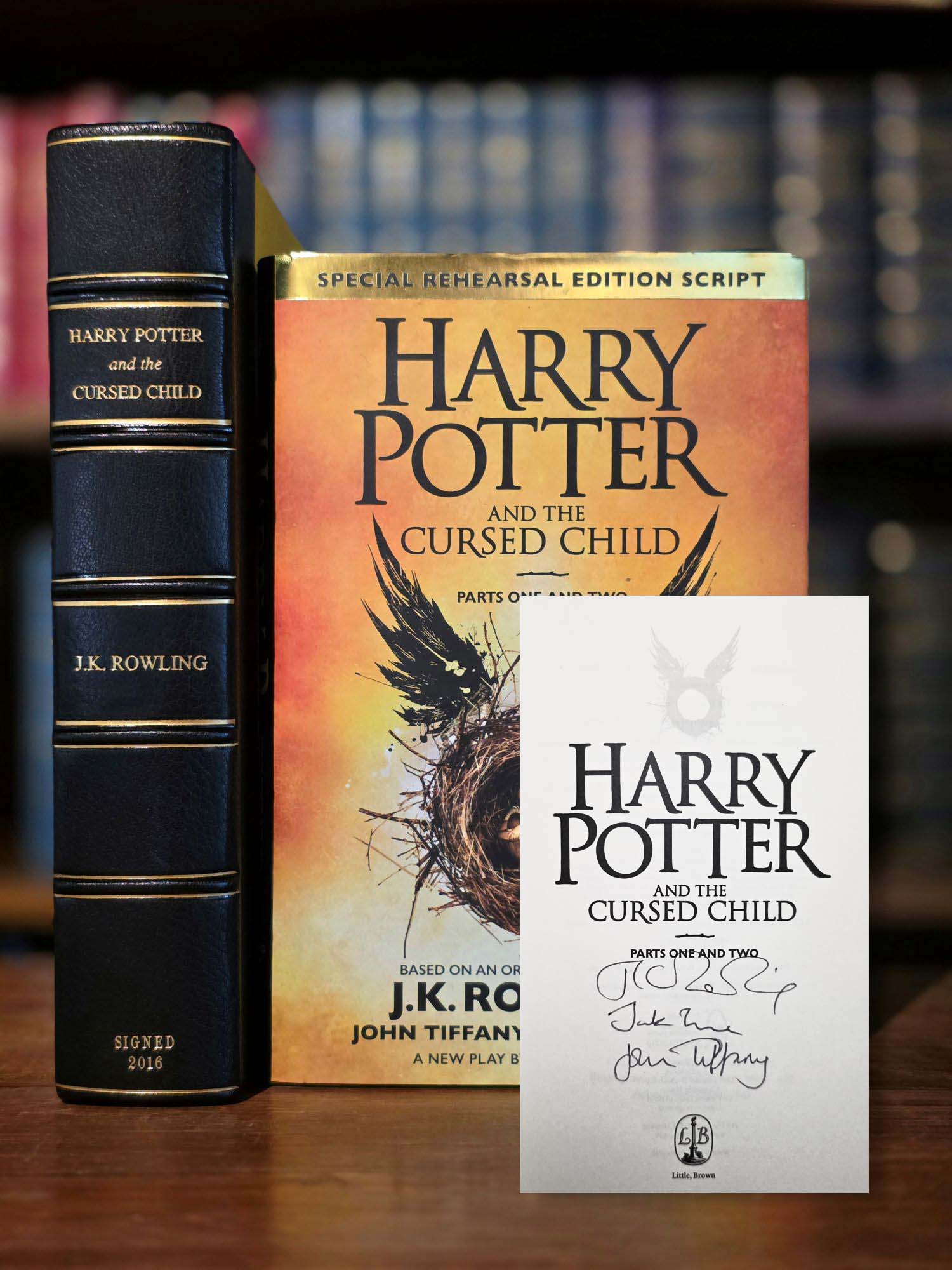 Harry Potter and the Cursed Child - Tripple signed first printing