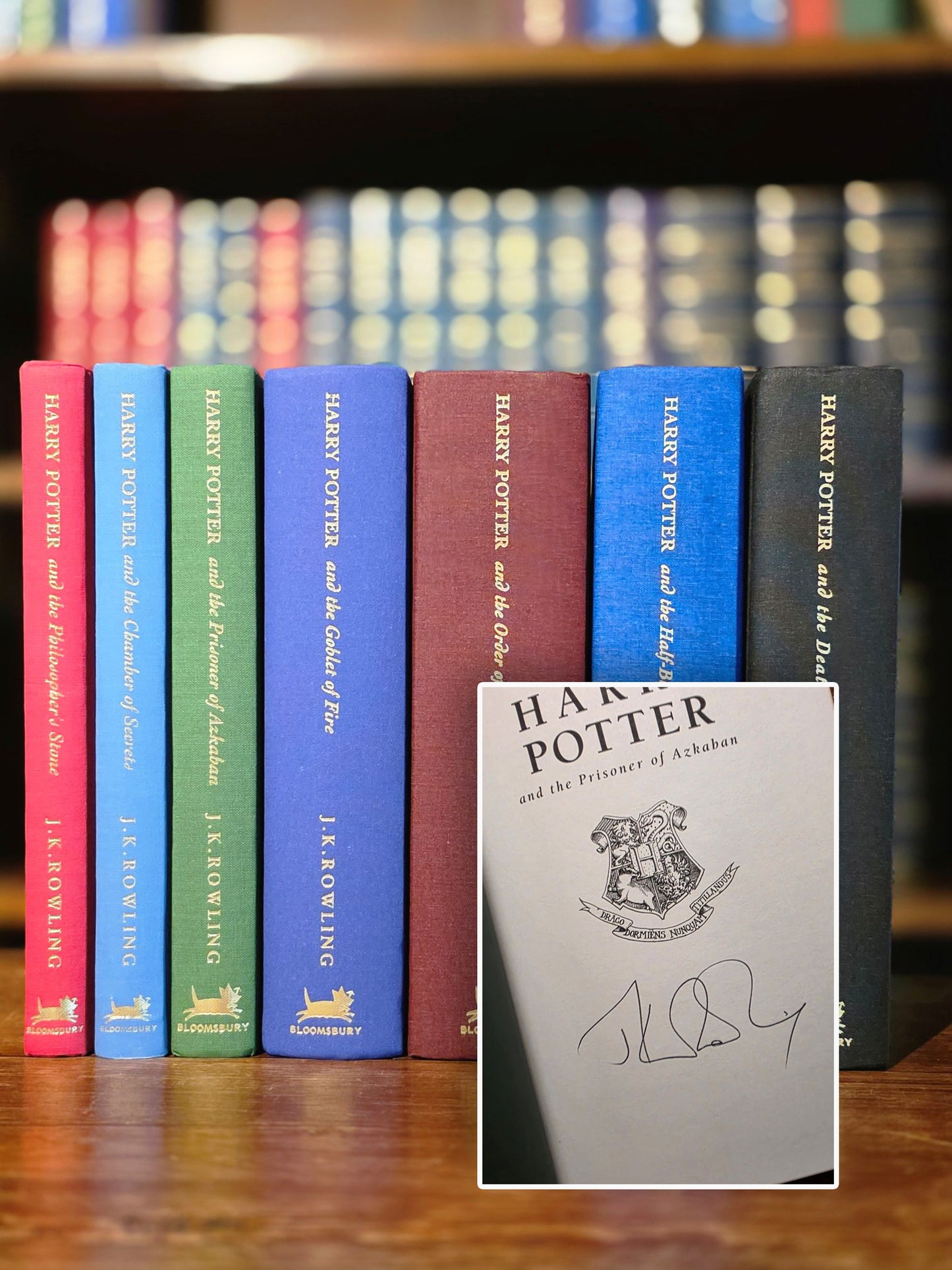 Complete set of Harry Potter Deluxe first editions, first printings
