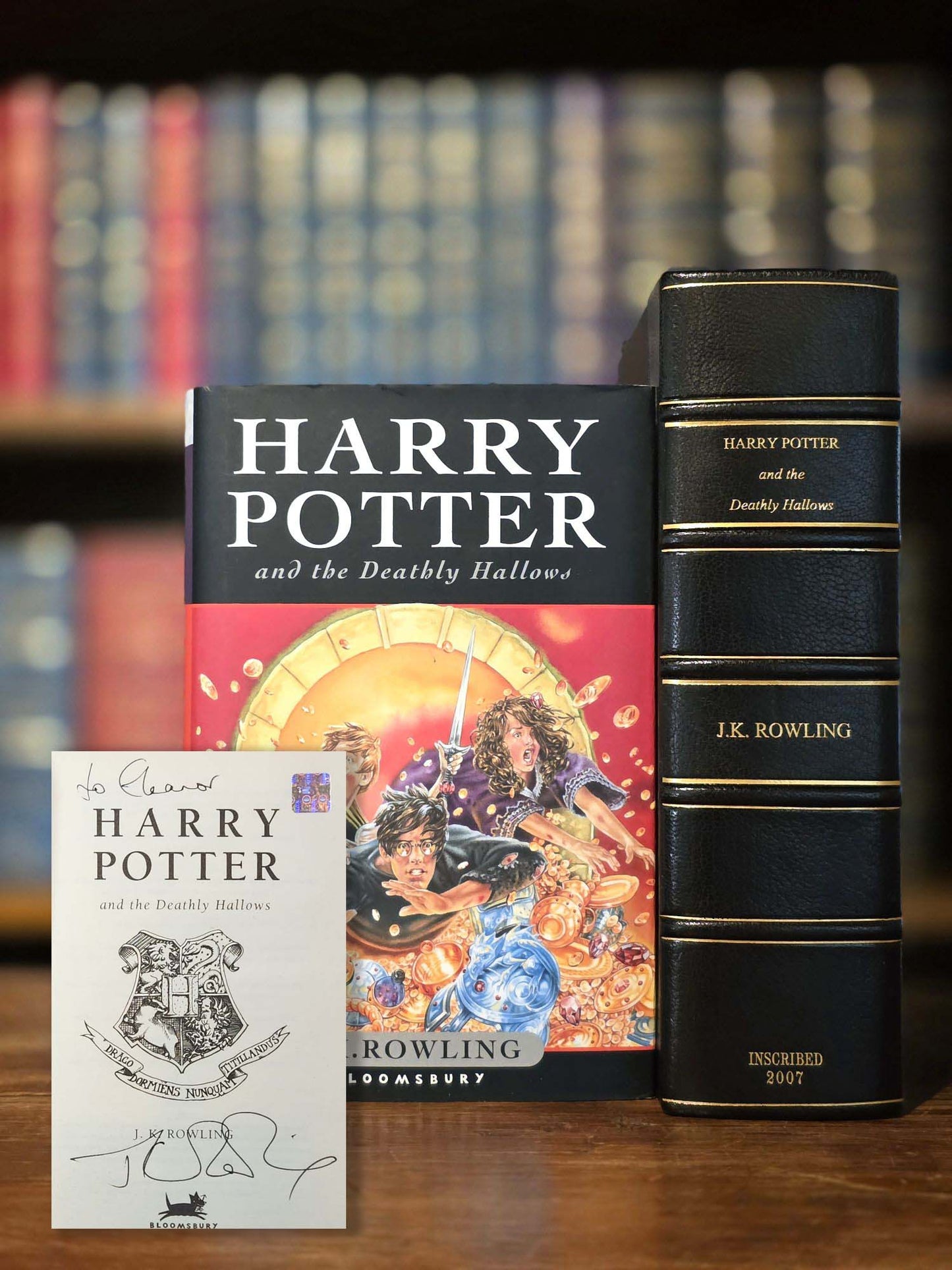 Harry Potter and the Deathly Hallows – Inscribed and signed with Ephemera