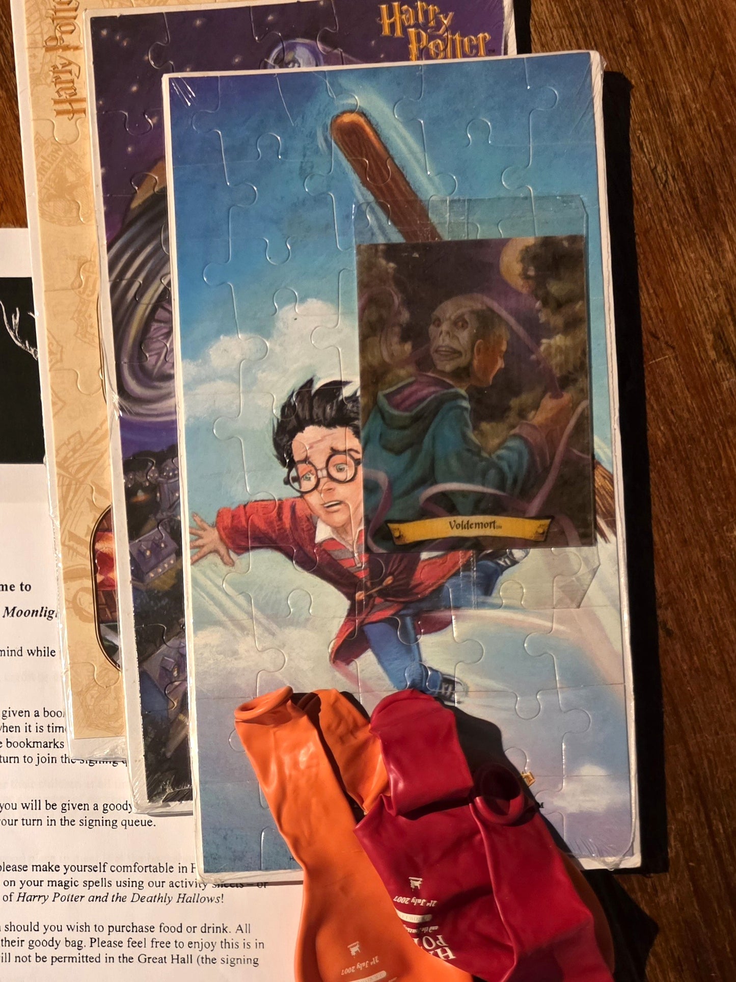 Harry Potter and the Deathly Hallows – Inscribed and signed with Ephemera