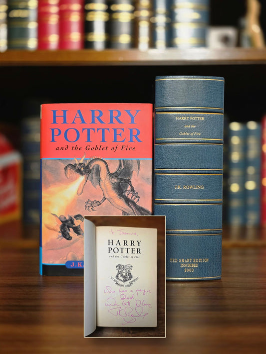 Harry Potter and the Goblet of Fire – Ultra-rare (1/1) inscribed first Ted Smart edition, first printing