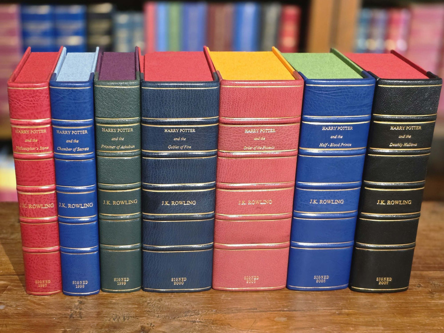 The Harry Potter series: A complete set of signed Bloomsbury first edition hardbacks