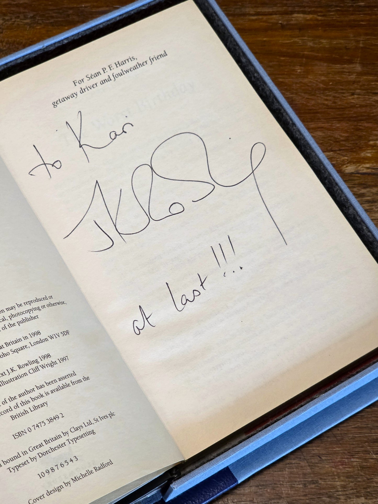 The Harry Potter series: A complete set of signed Bloomsbury first edition hardbacks