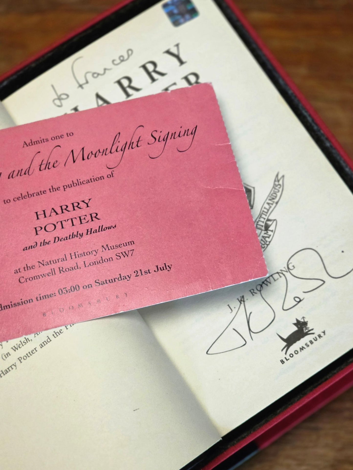 The Harry Potter series: A complete set of signed Bloomsbury first edition hardbacks