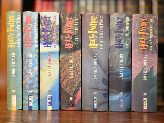 The Harry Potter series – Full set original German first editions