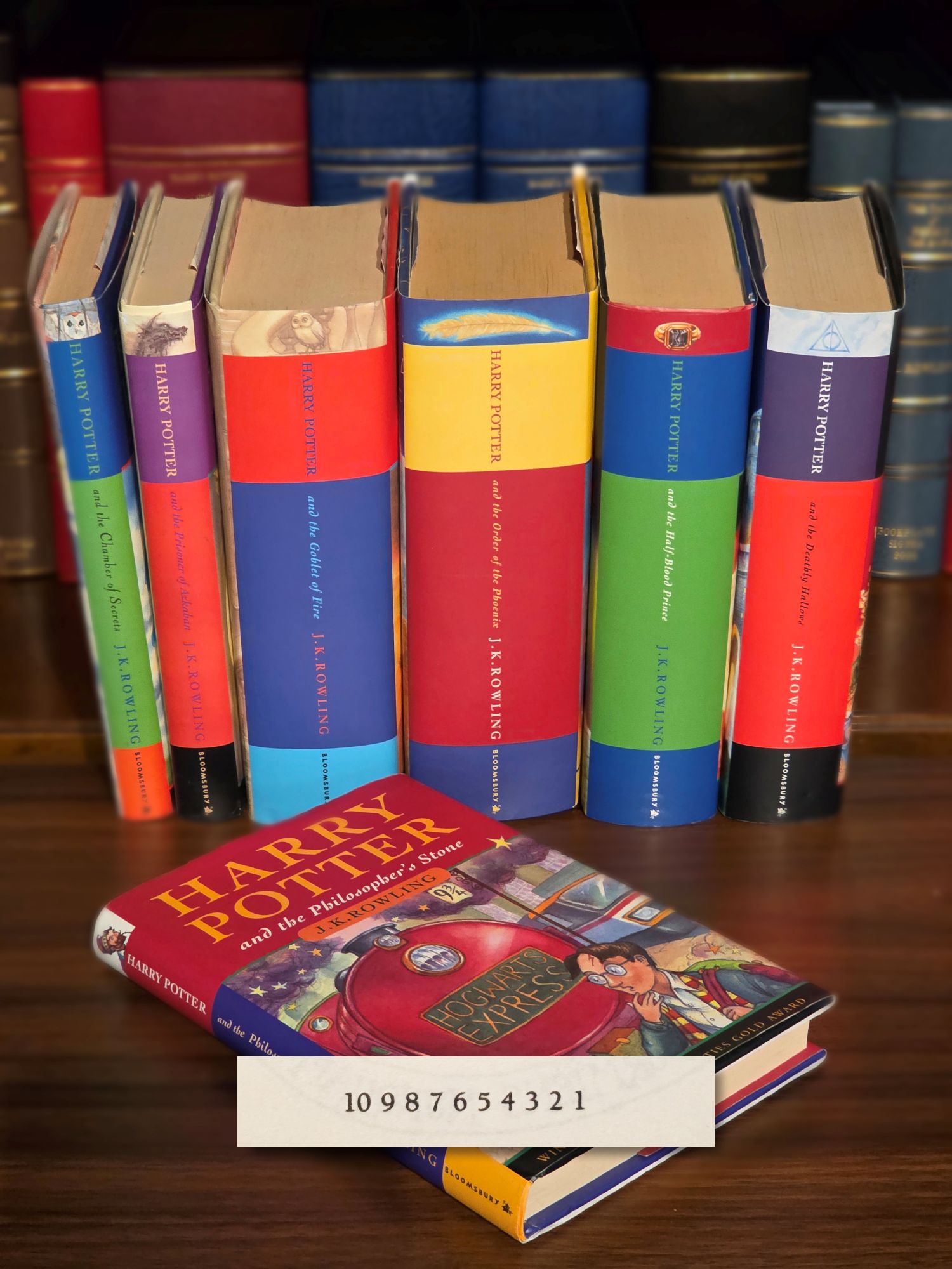 THE HARRY POTTER SERIES - Full set of original hardback first editions,first printings