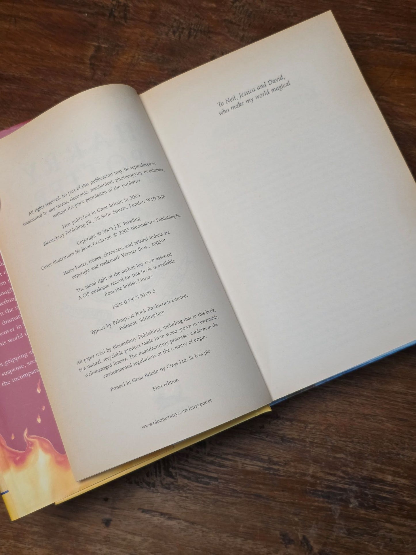 THE HARRY POTTER SERIES - Full set of original hardback first editions,first printings