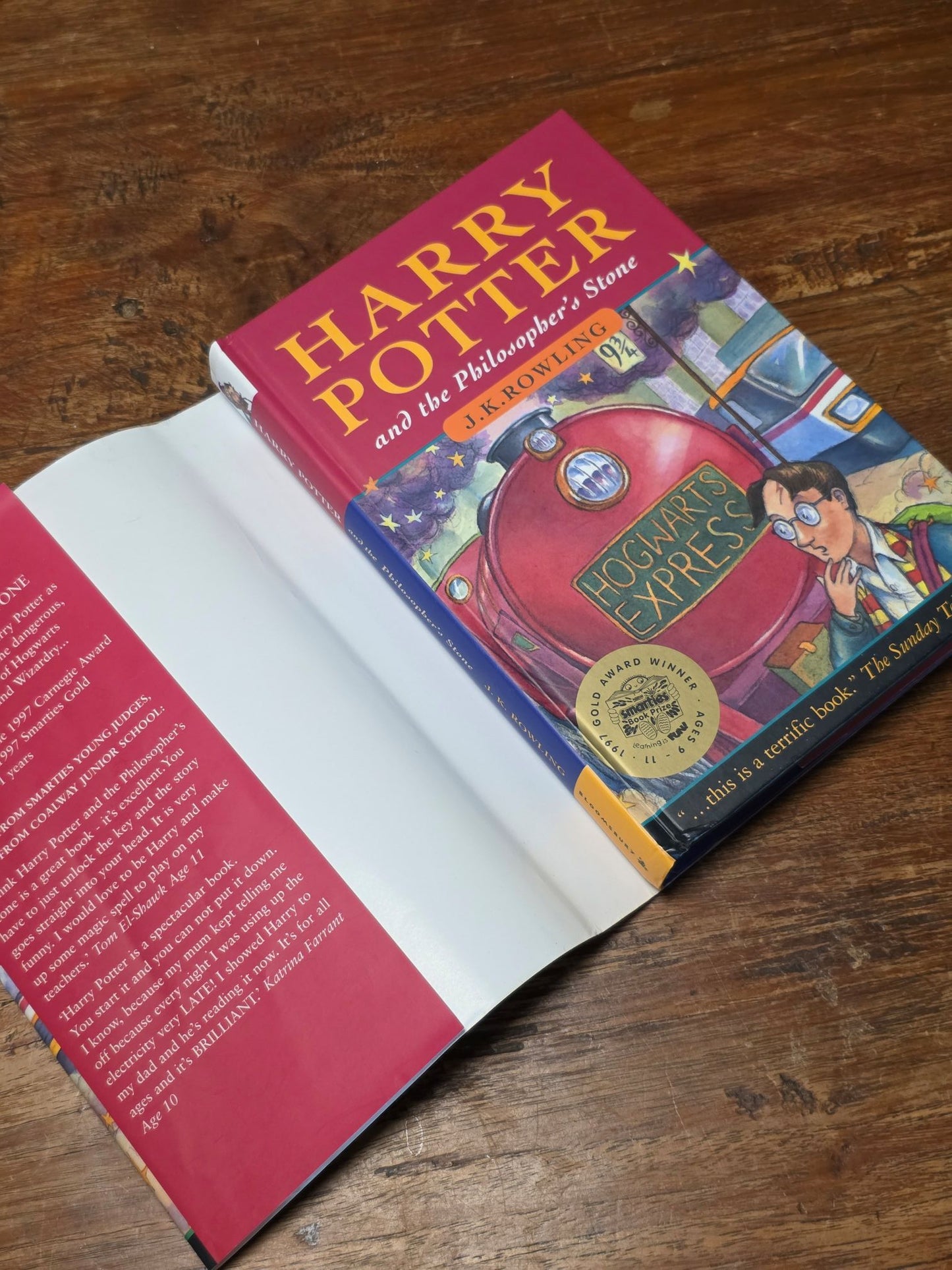 THE HARRY POTTER SERIES - Full set of original hardback first editions,first printings