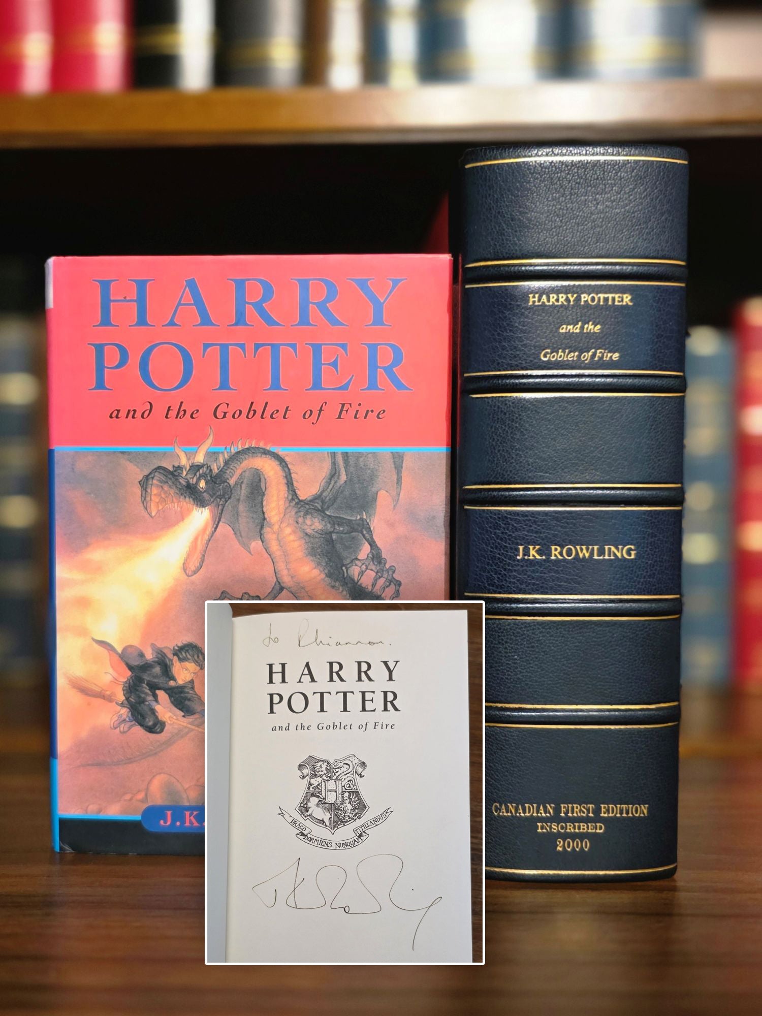 First Canadian Edition of Harry Potter and the Goblet of Fire - Exceptionally scarce inscribed copy 