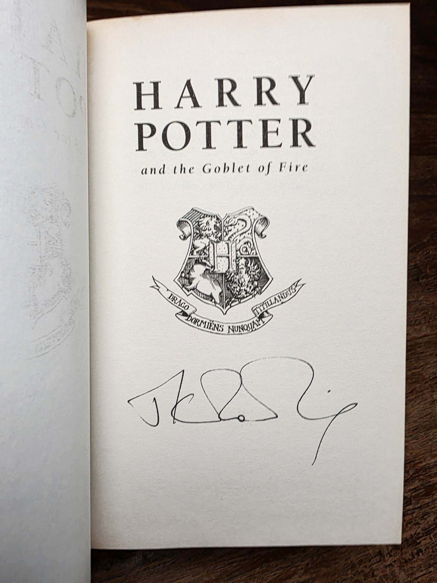Harry Potter and the Goblet of Fire – Exceptionaly rare signed Ted Smart edition