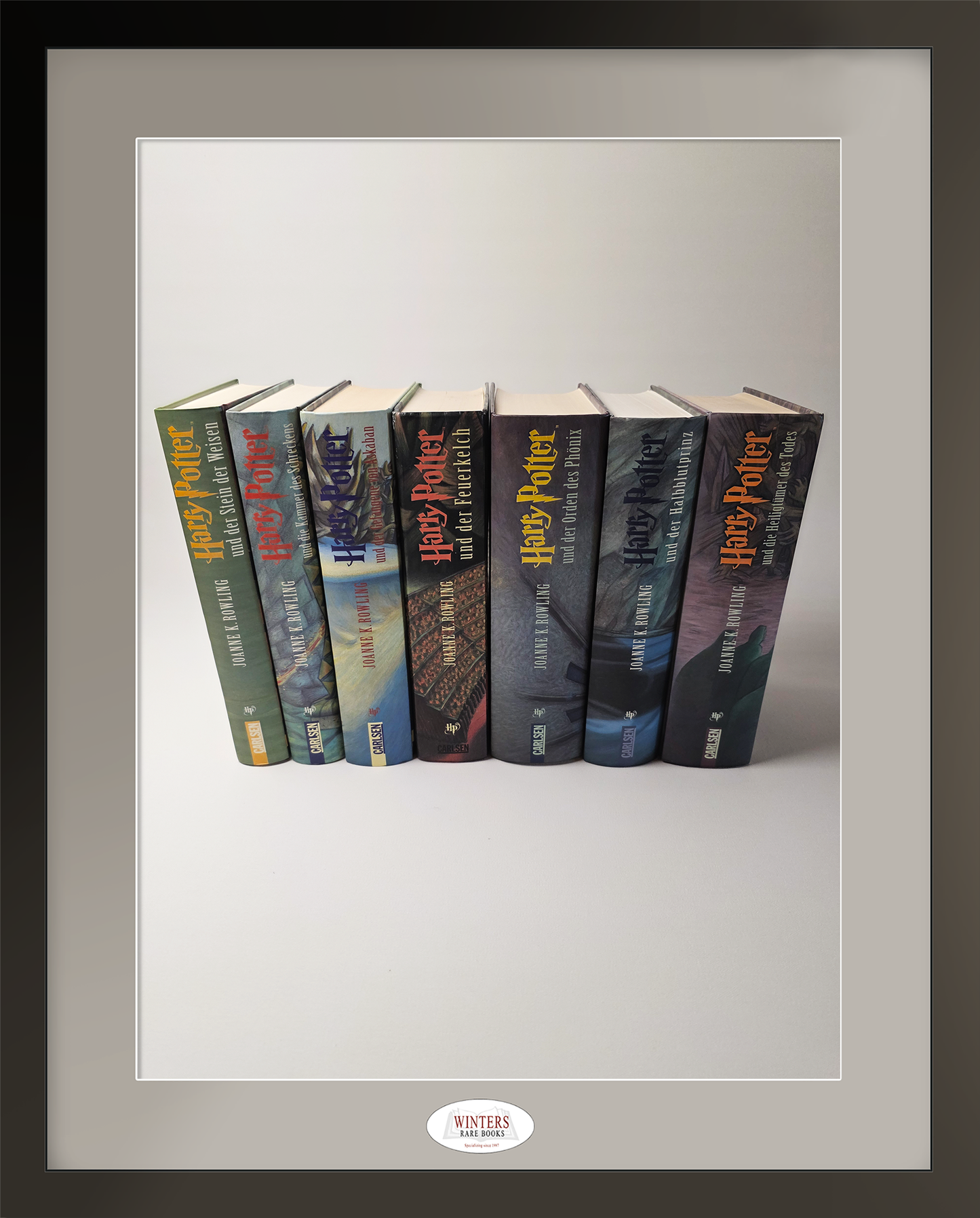 The Harry Potter series – Full set original German first editions