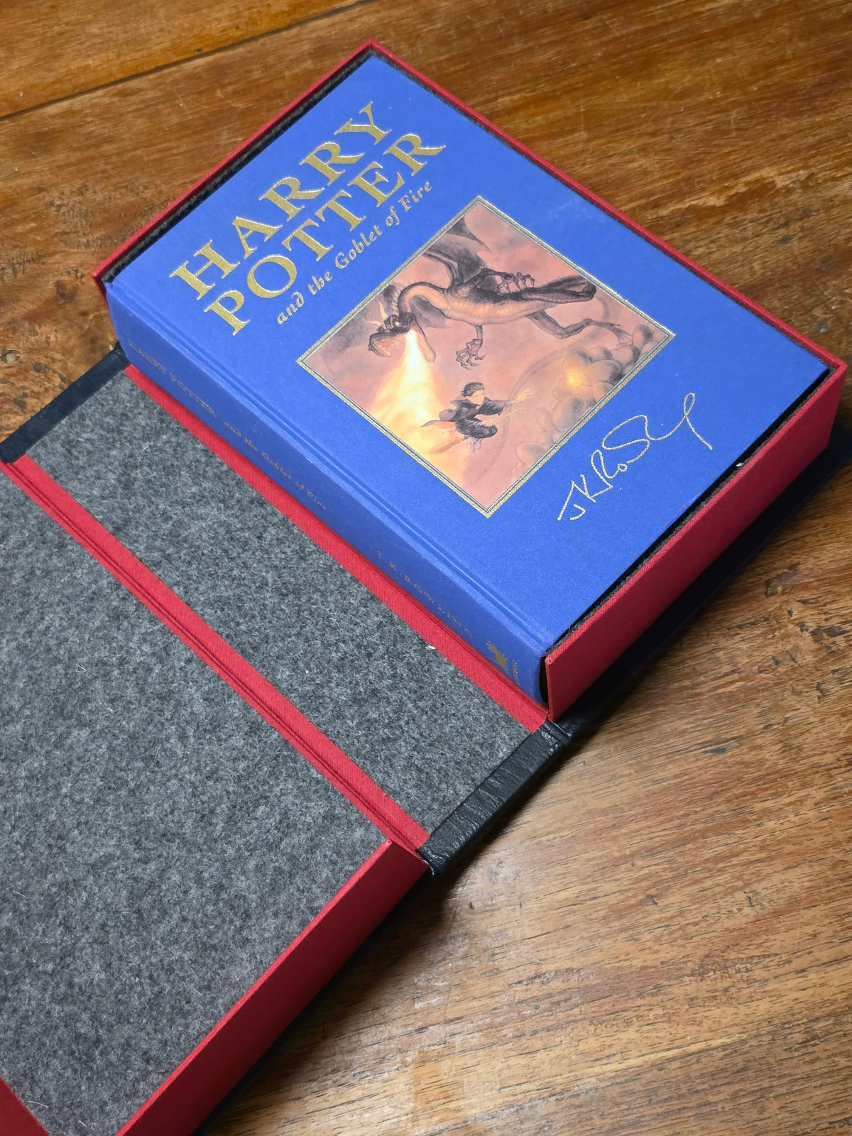 Harry Potter and the Goblet of Fire - Deluxe first edition signed in the year of publication