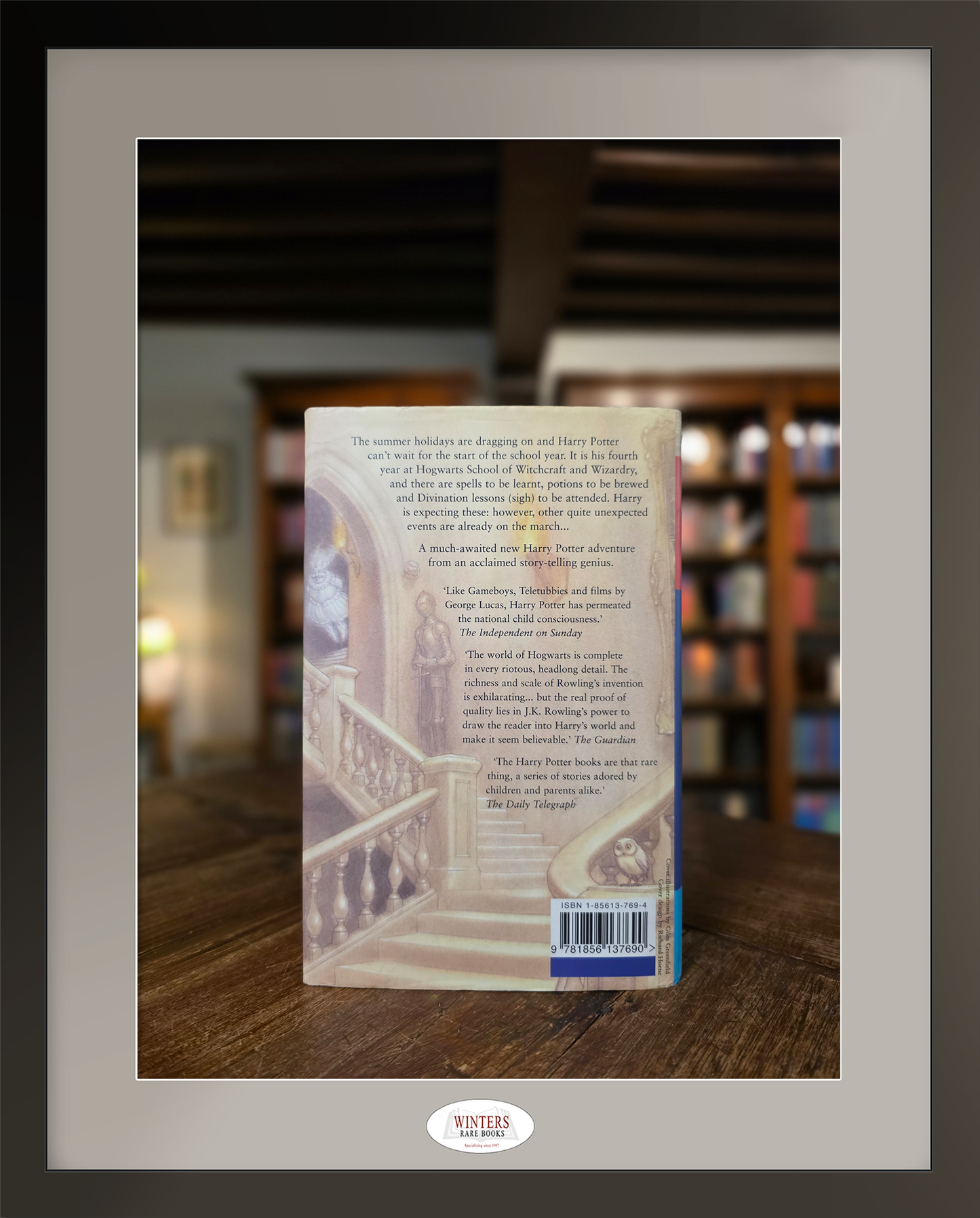 Harry Potter and the Goblet of Fire – Ultra rare (1/3) authentic signed first Ted Smart edition, first printing