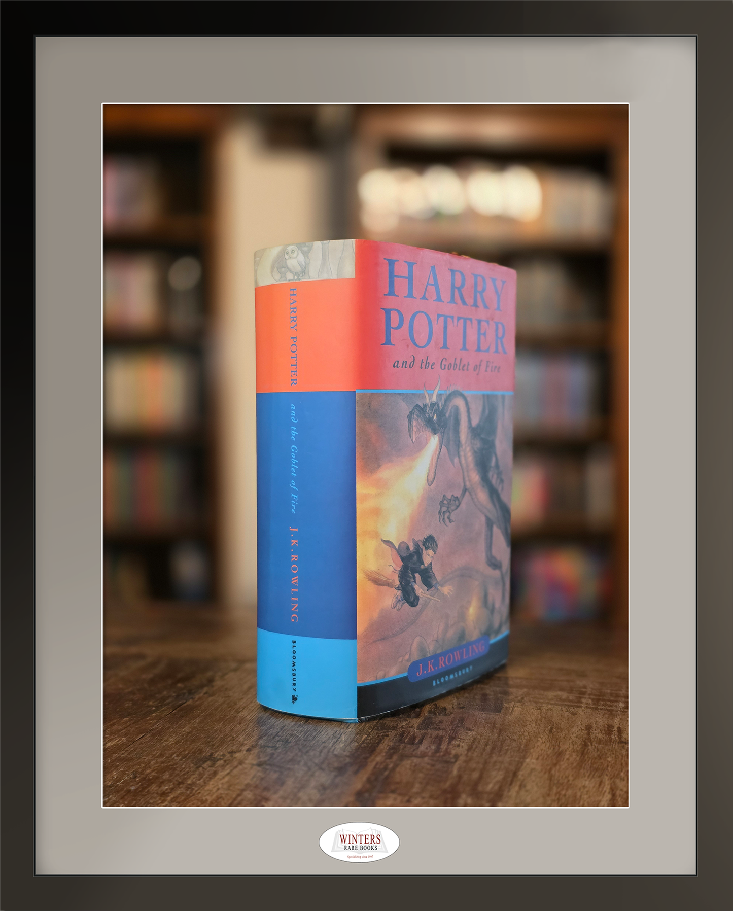 Harry Potter and the Goblet of Fire First UK Bloomsbury edition, first printing — signed on the half-title page