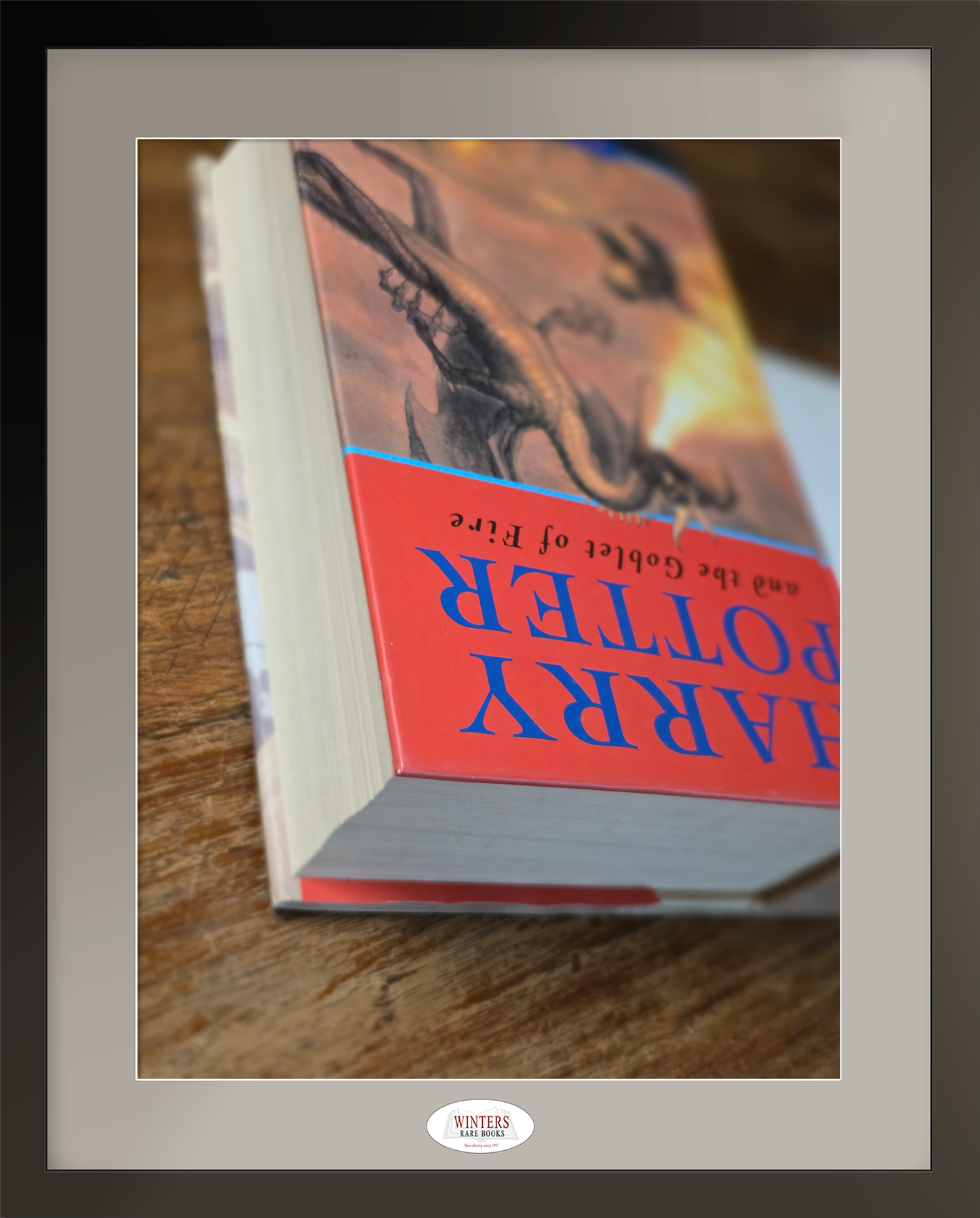 Harry Potter and the Goblet of Fire First UK Bloomsbury edition, first printing — signed on the half-title page