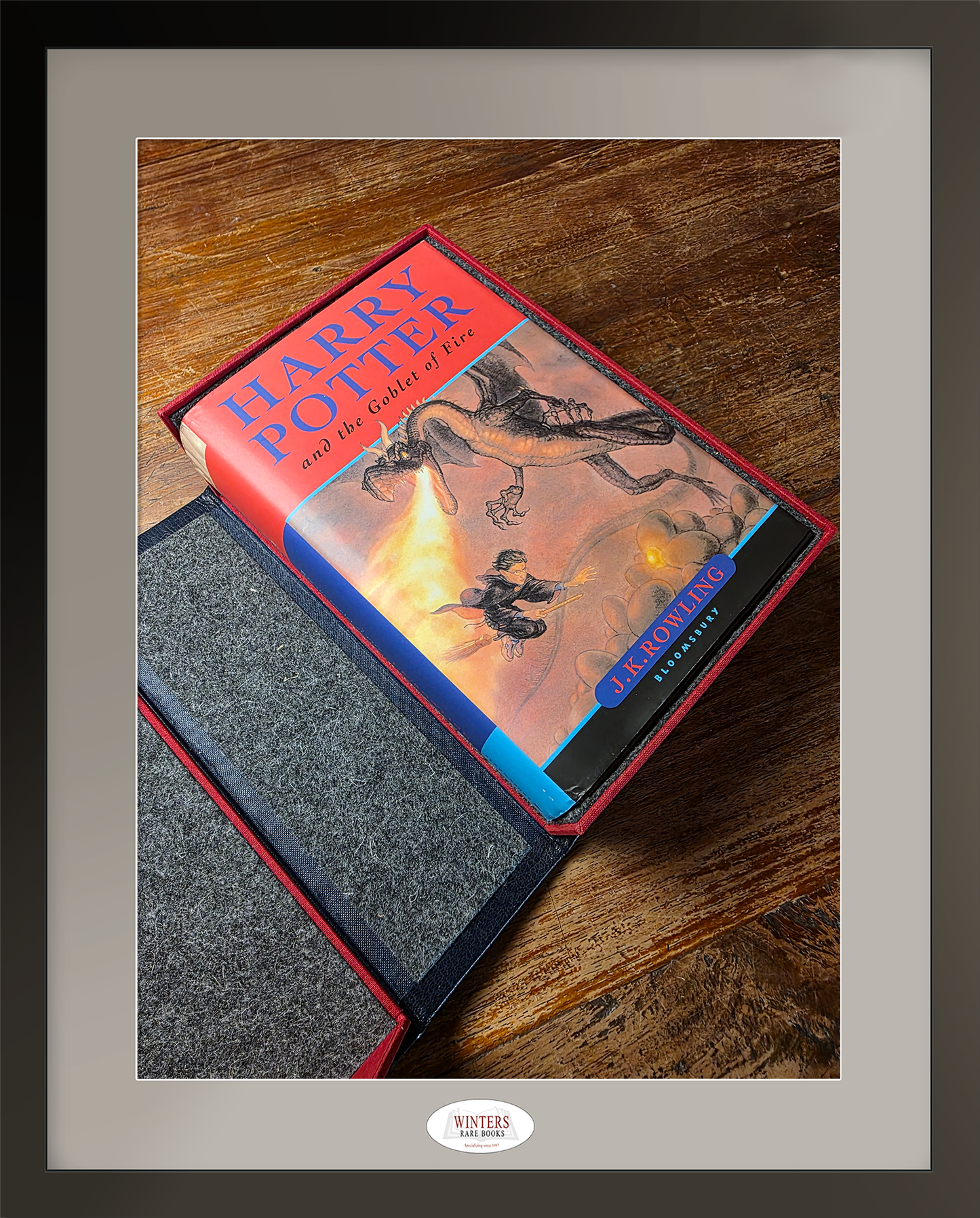 Harry Potter and the Goblet of Fire First UK Bloomsbury edition, first printing — exceptionally signed