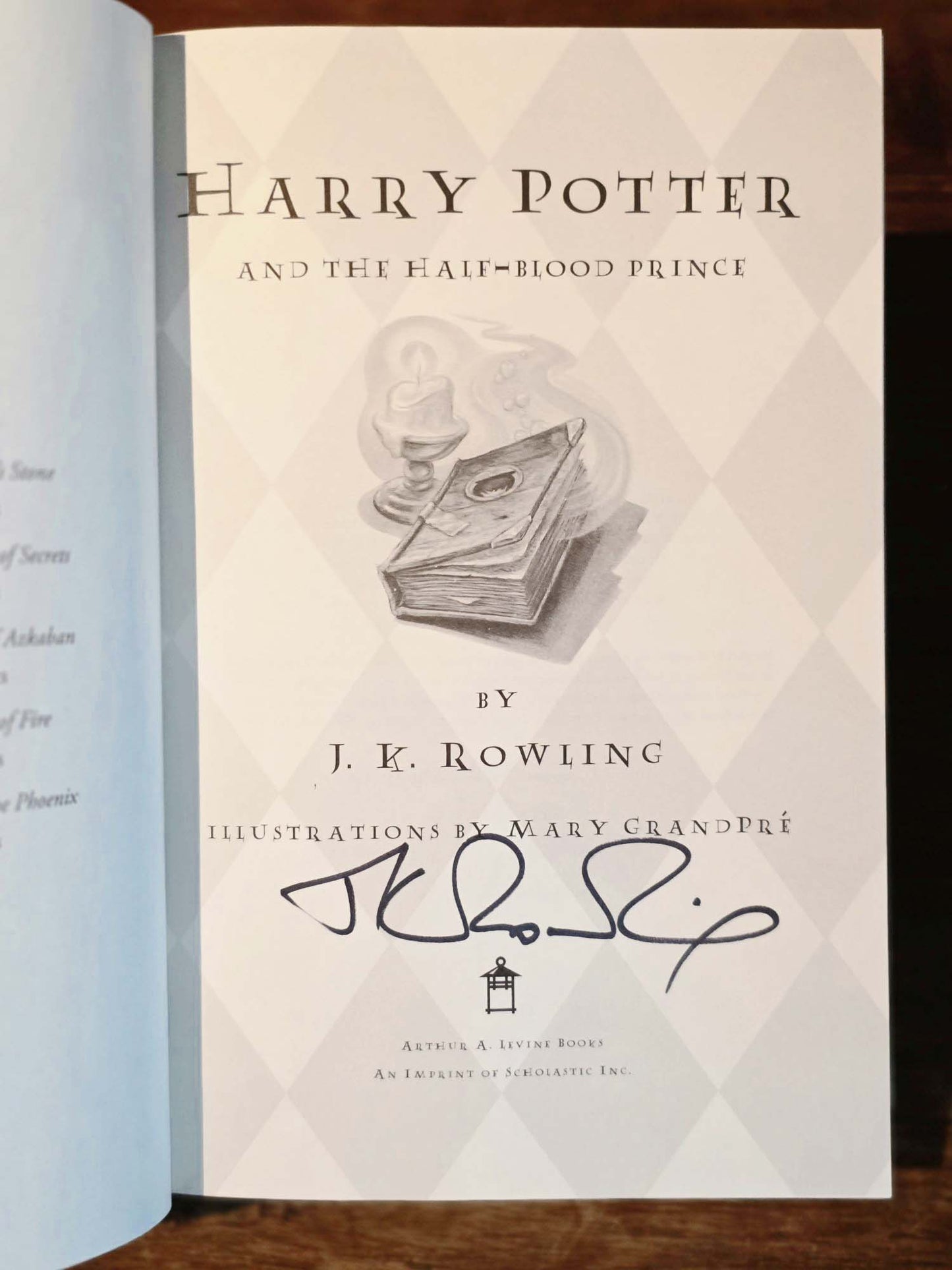 Harry Potter and the Half-Blood Prince – Signed first US printing
