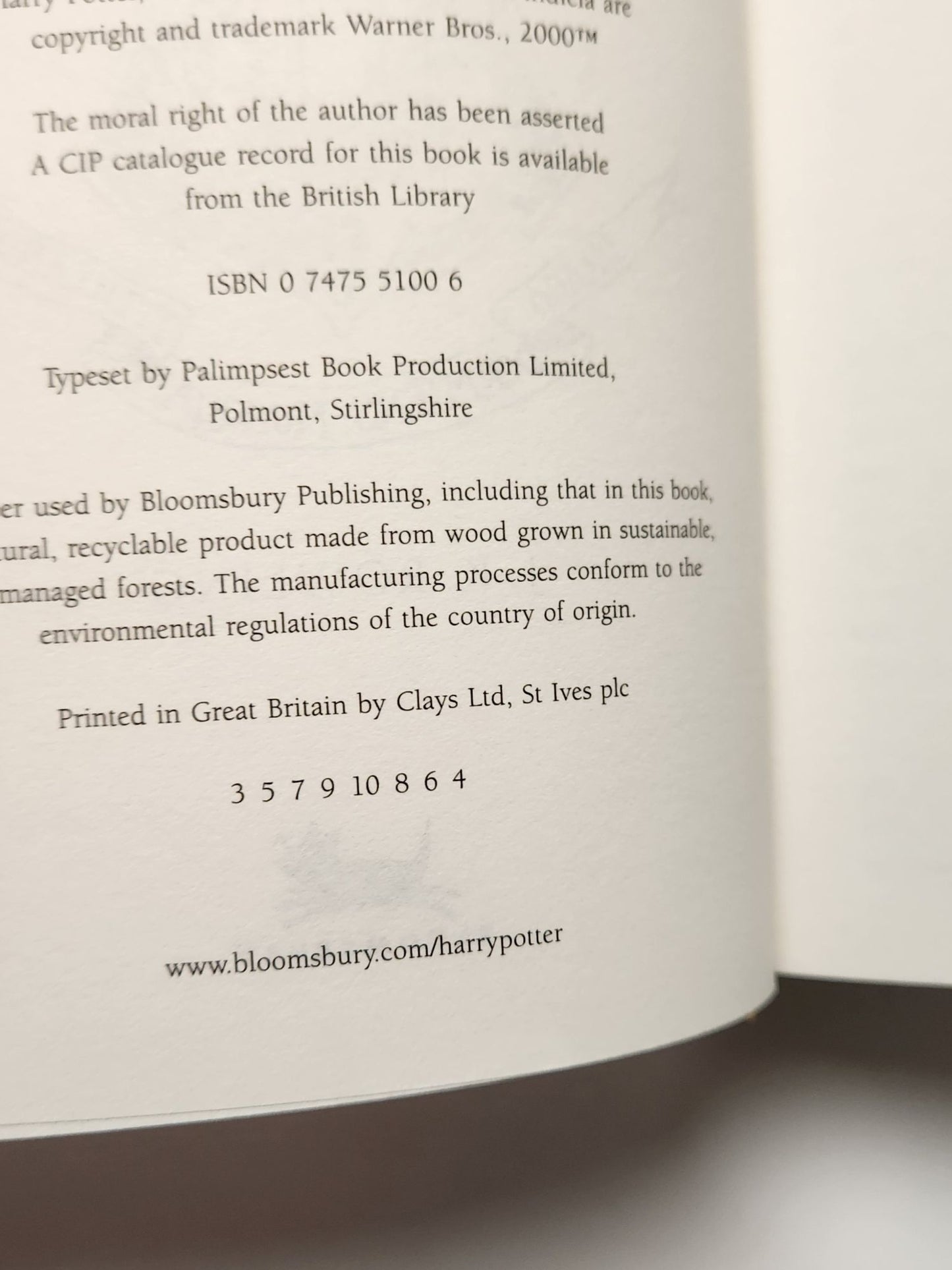 Harry Potter and the Order of the Phoenix – Signed first edition