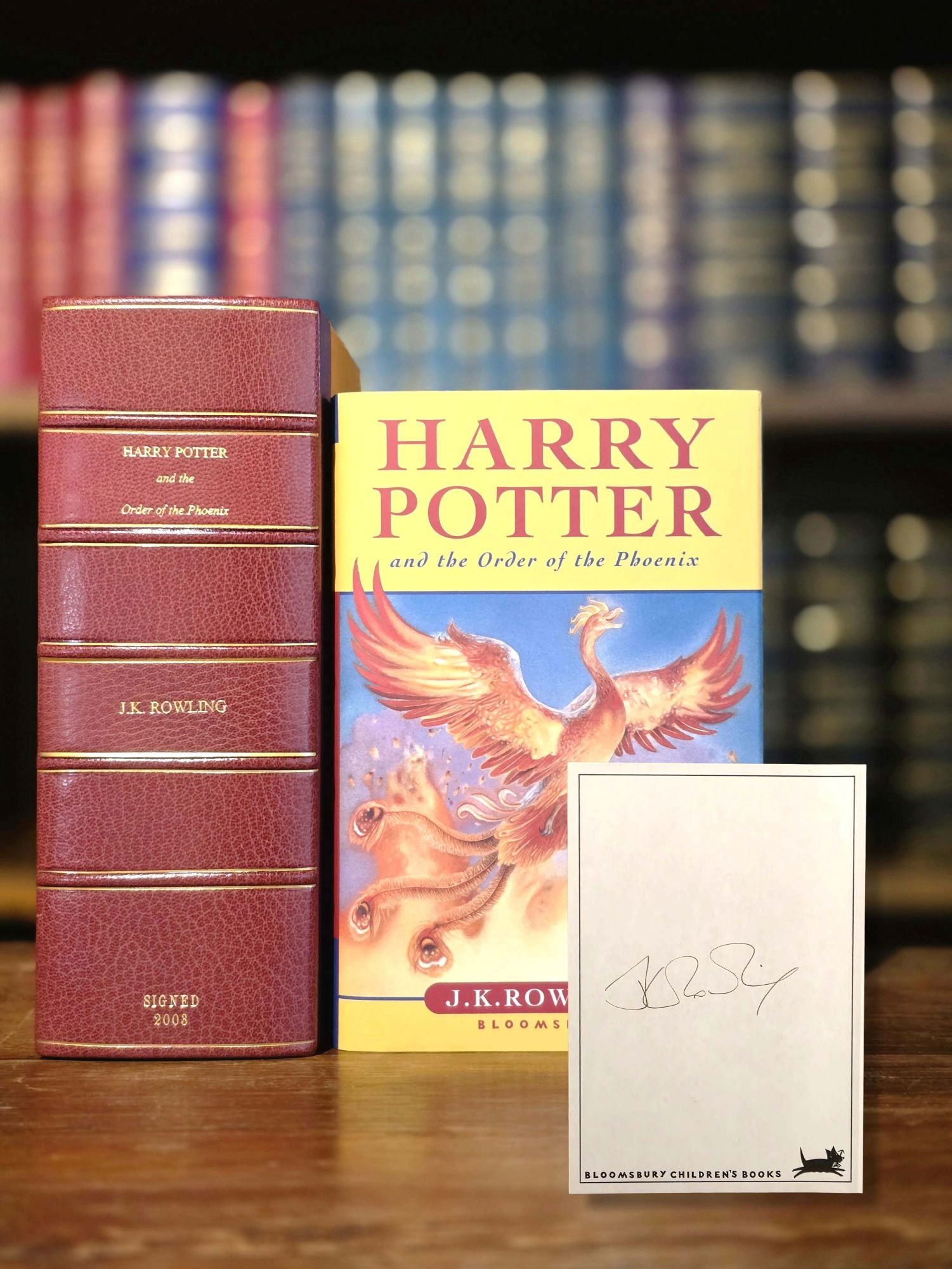 Harry Potter and the Order of the Phoenix – Signed on loosely inserted bookplate