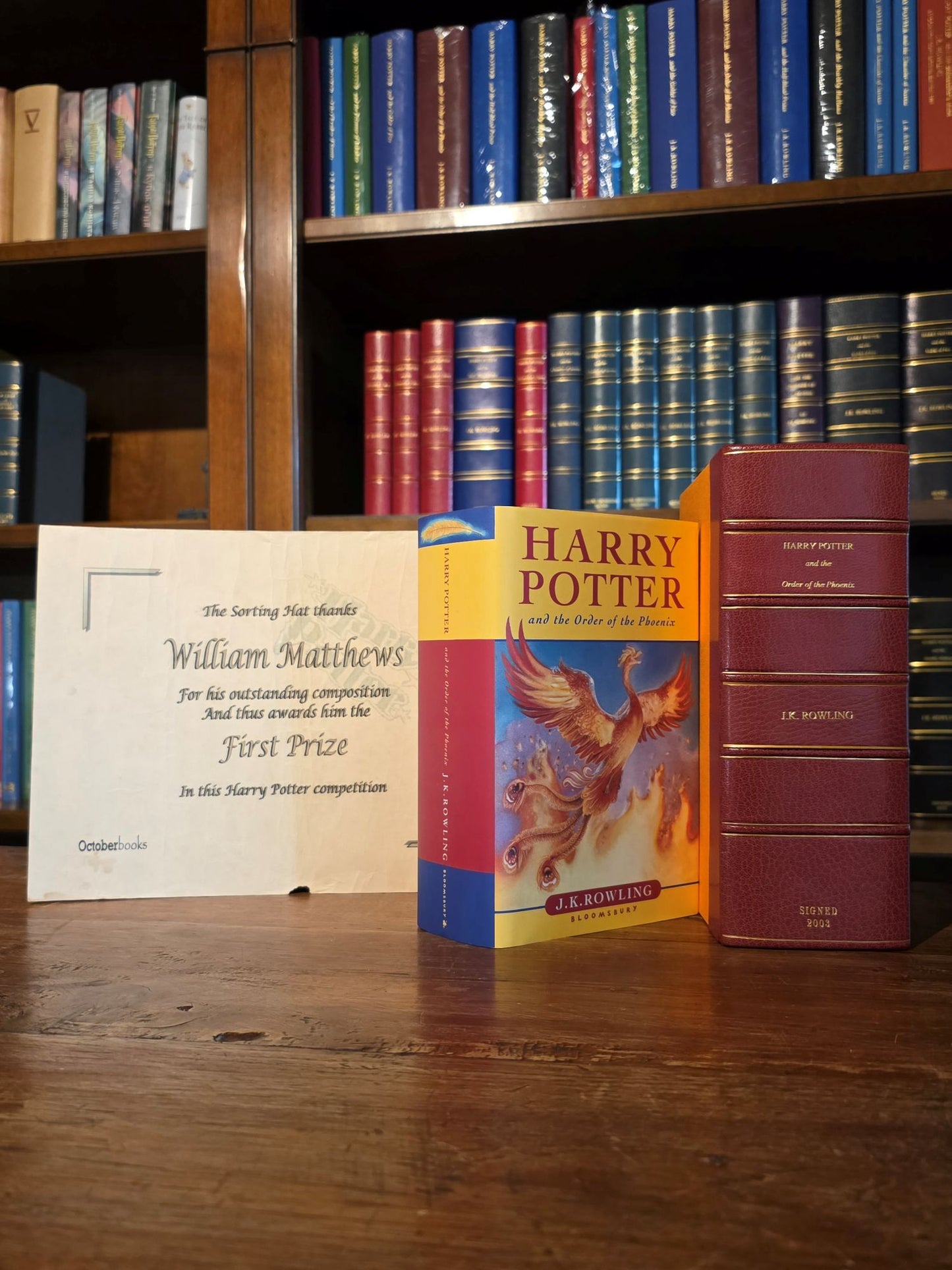 Harry Potter and the Order of the Phoenix – Signed on loosely inserted bookplate