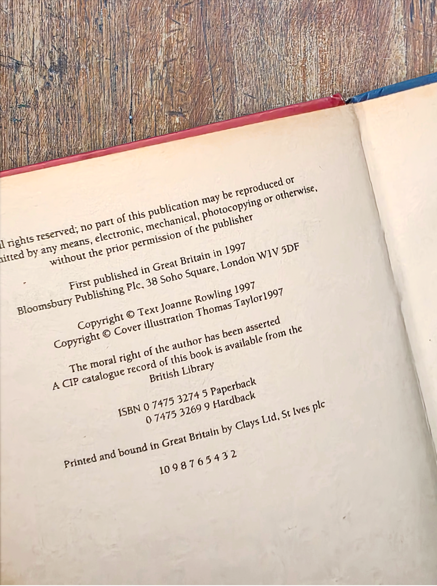 Harry Potter and the Philosopher’s Stone - First edition, second hardback printing