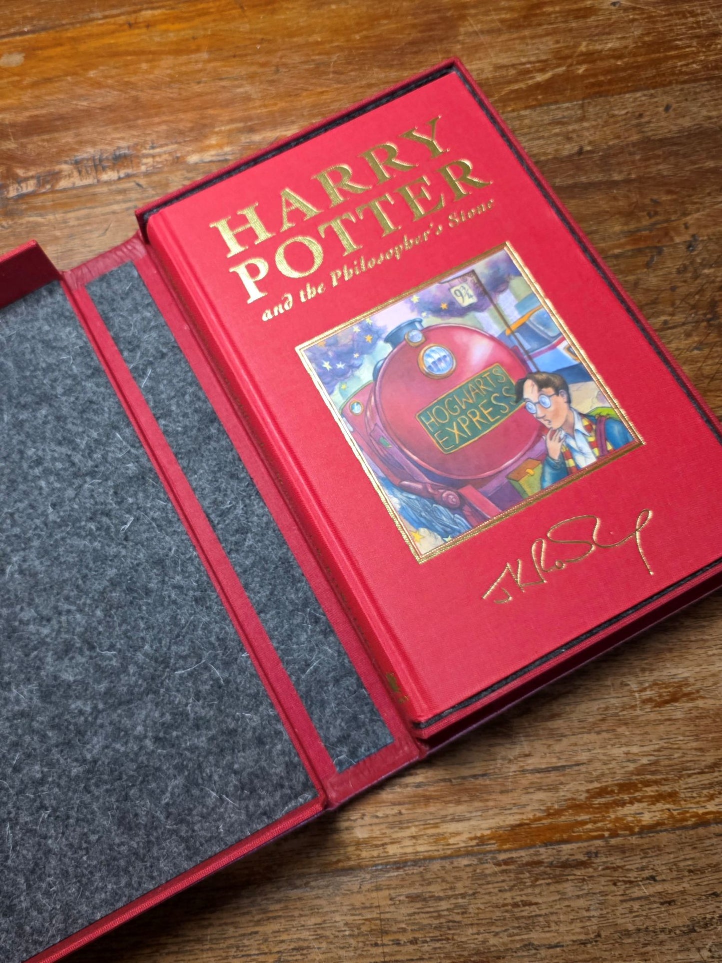 Harry Potter and the Philosopher’s Stone - Deluxe edition, first printing, signed