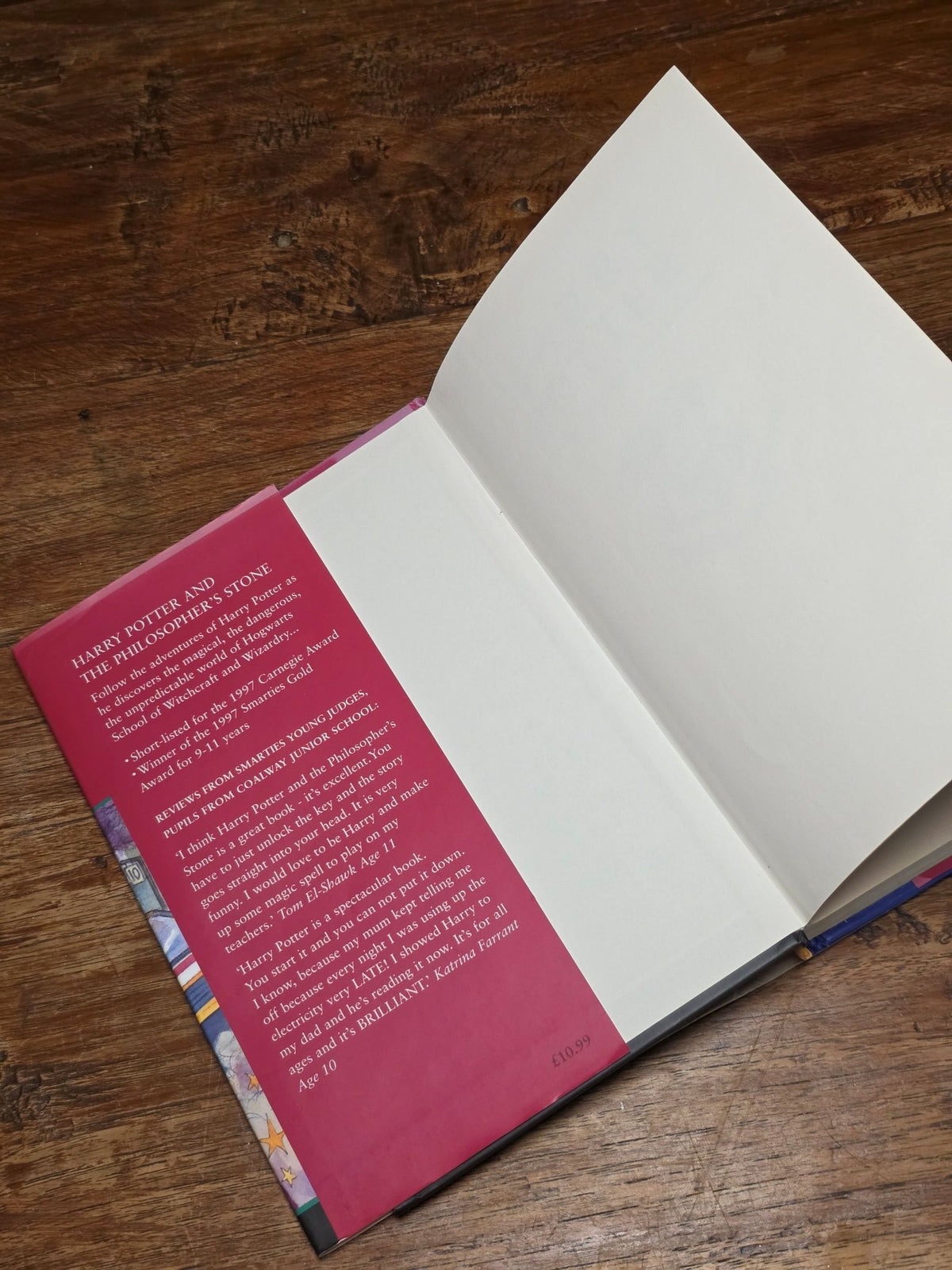 Harry Potter and the Philosopher's Stone – First UK edition, 15th hardback printing