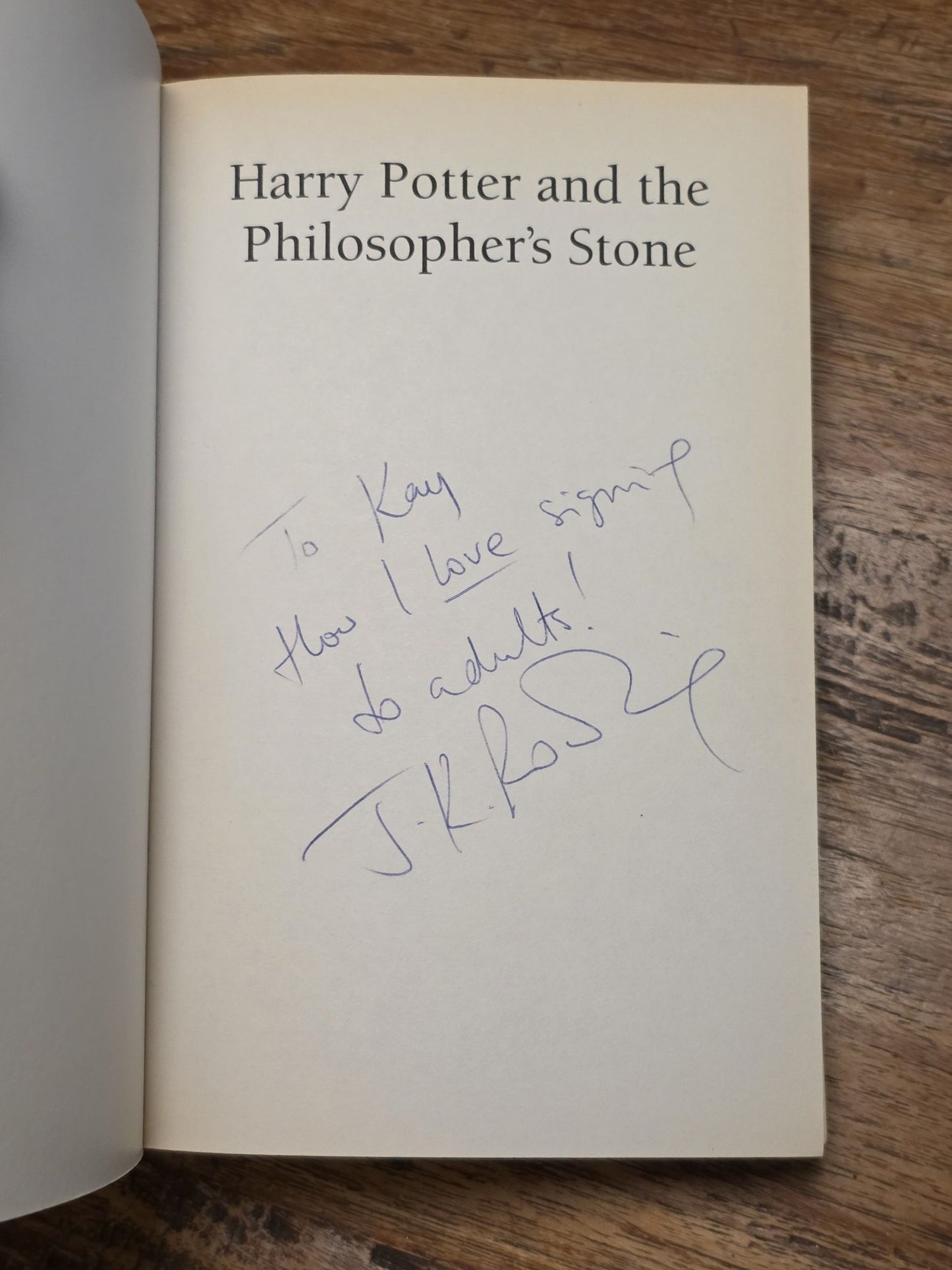 Harry Potter and the Philosopher's Stone - Inscribed 15th printing
