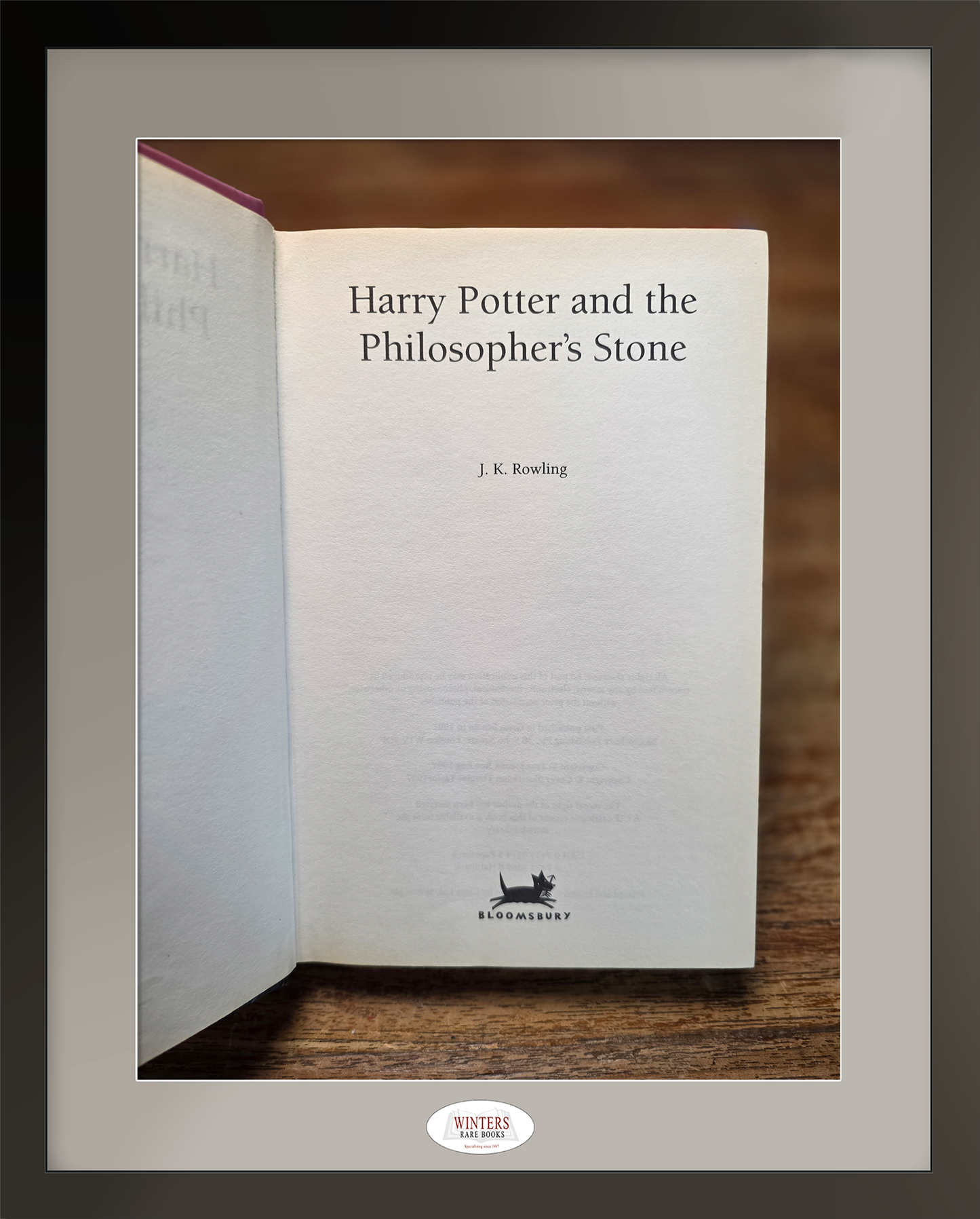 Harry Potter and the Philosopher’s Stone, first Hardback edition, third printing