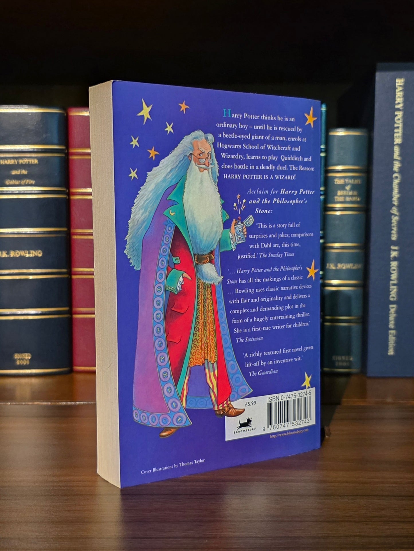 Harry Potter and the Philosopher’s Stone – signed with a historically significant inscription
