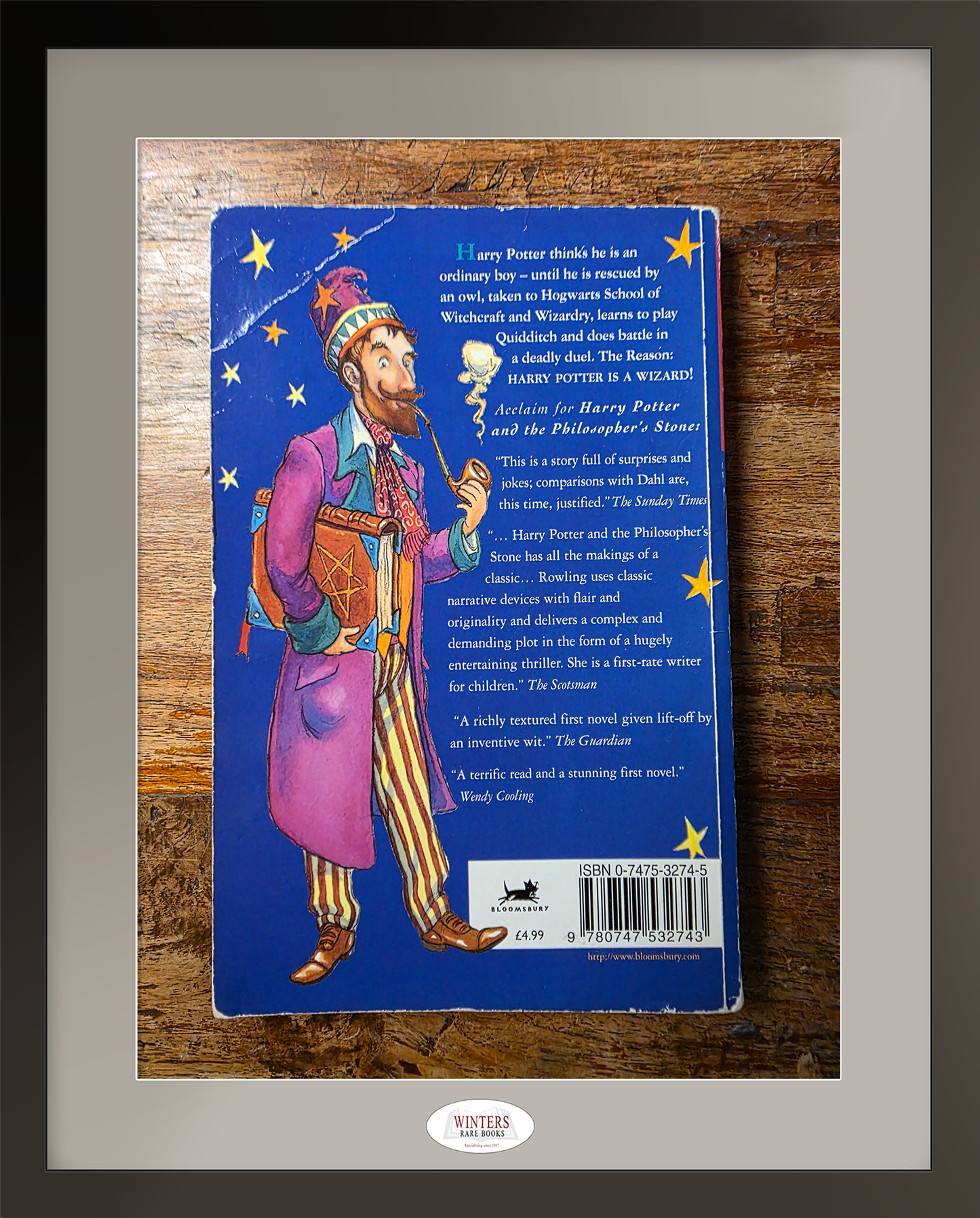 Harry Potter and the Philosopher’s Stone –  scarce 8th UK softcover Printing