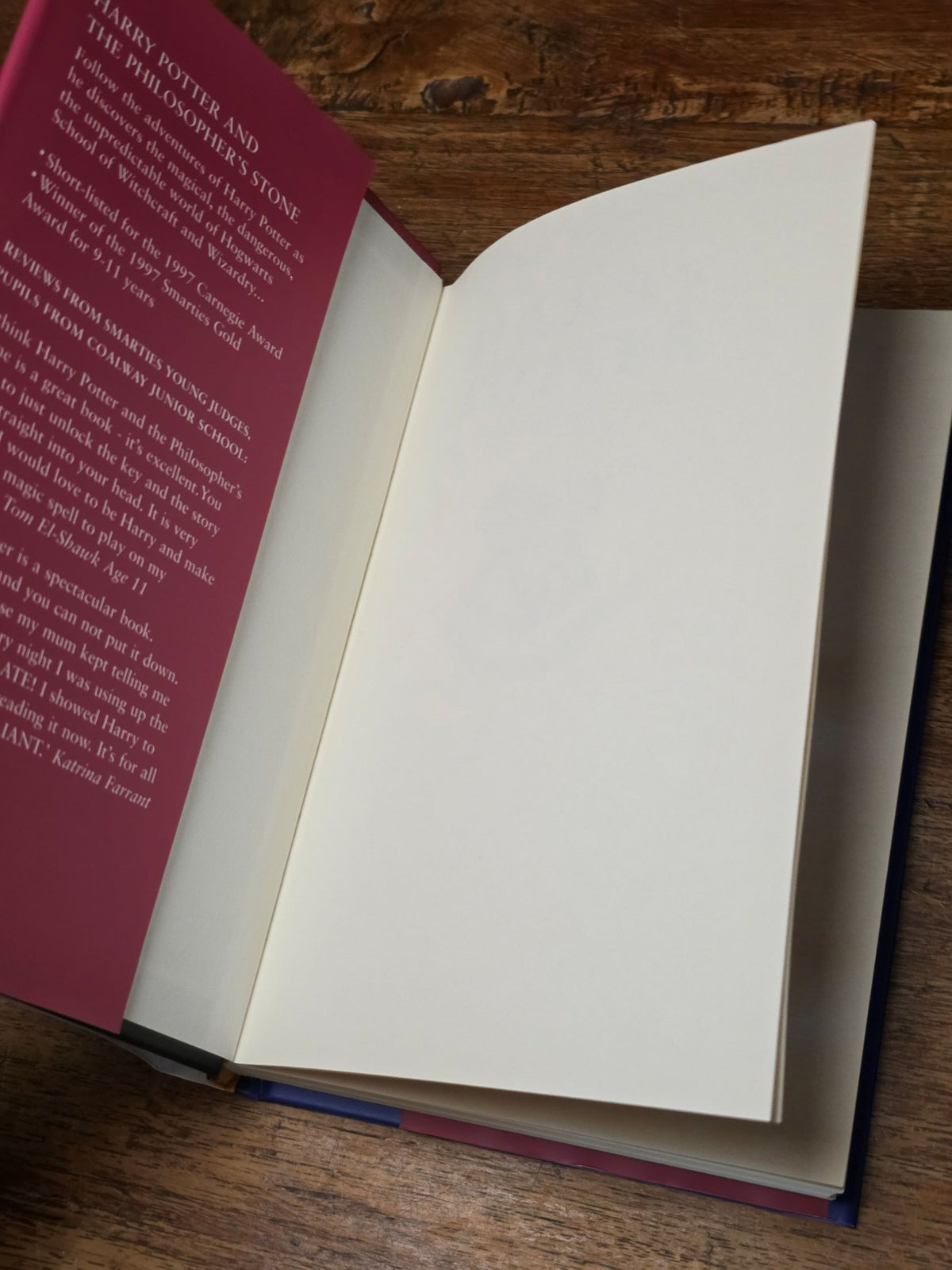 Harry Potter and the Philosopher's Stone -  First UK edition, 9th hardback printing with rare double ‘1 Wand’ error