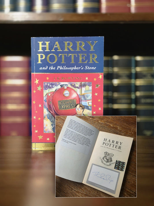 Harry Potter and the Philosopher's Stone - signed Black Saturday bushfire relief copy 