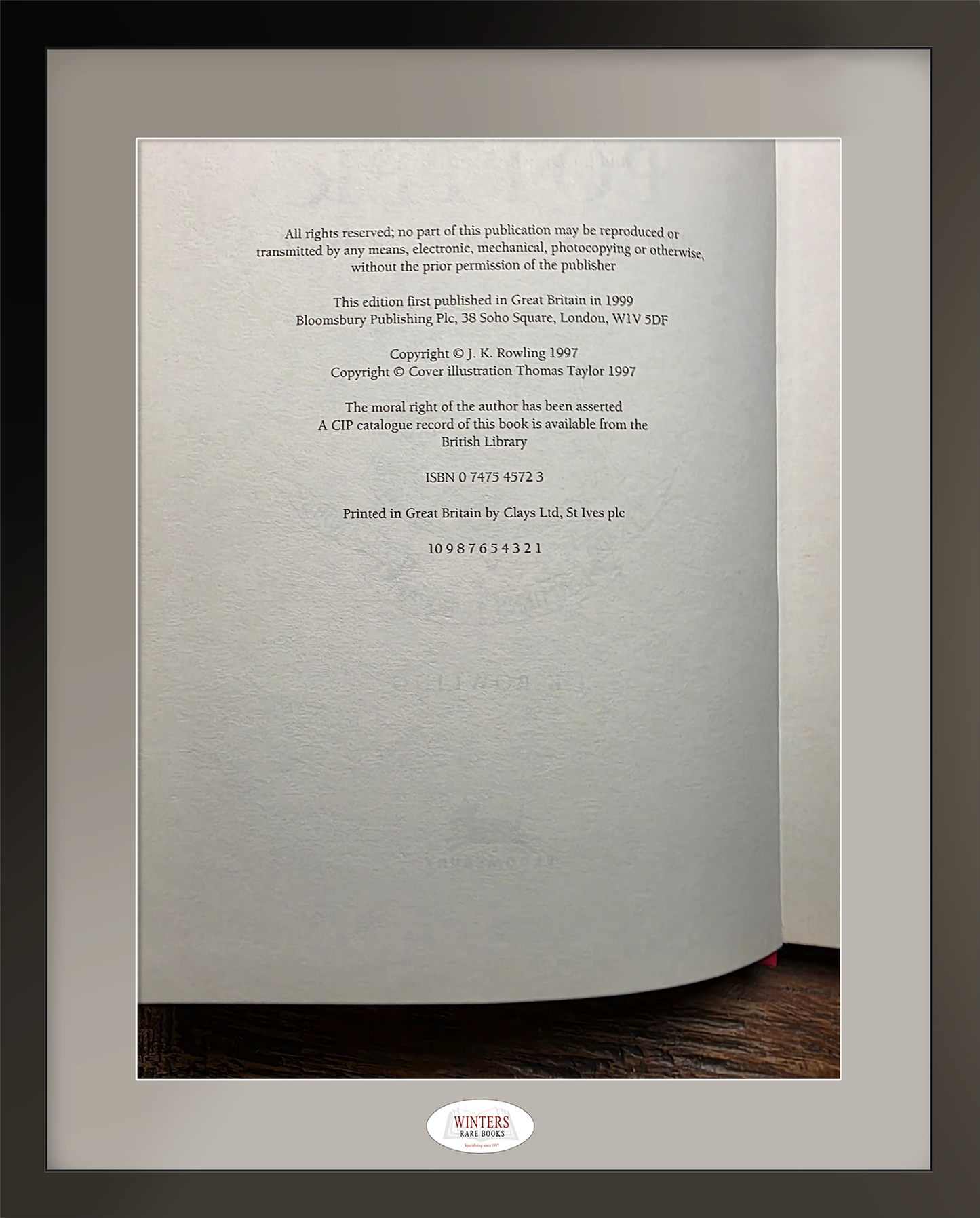 Harry Potter and the Philosopher’s Stone - Deluxe edition, first printing, signed