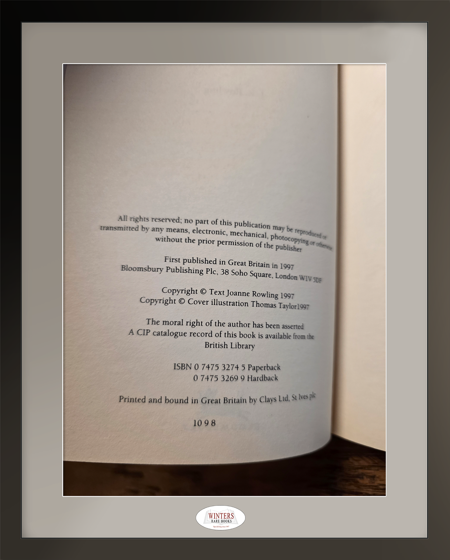 Harry Potter and the Philosopher’s Stone – Very scarce 8th Softcover Printing