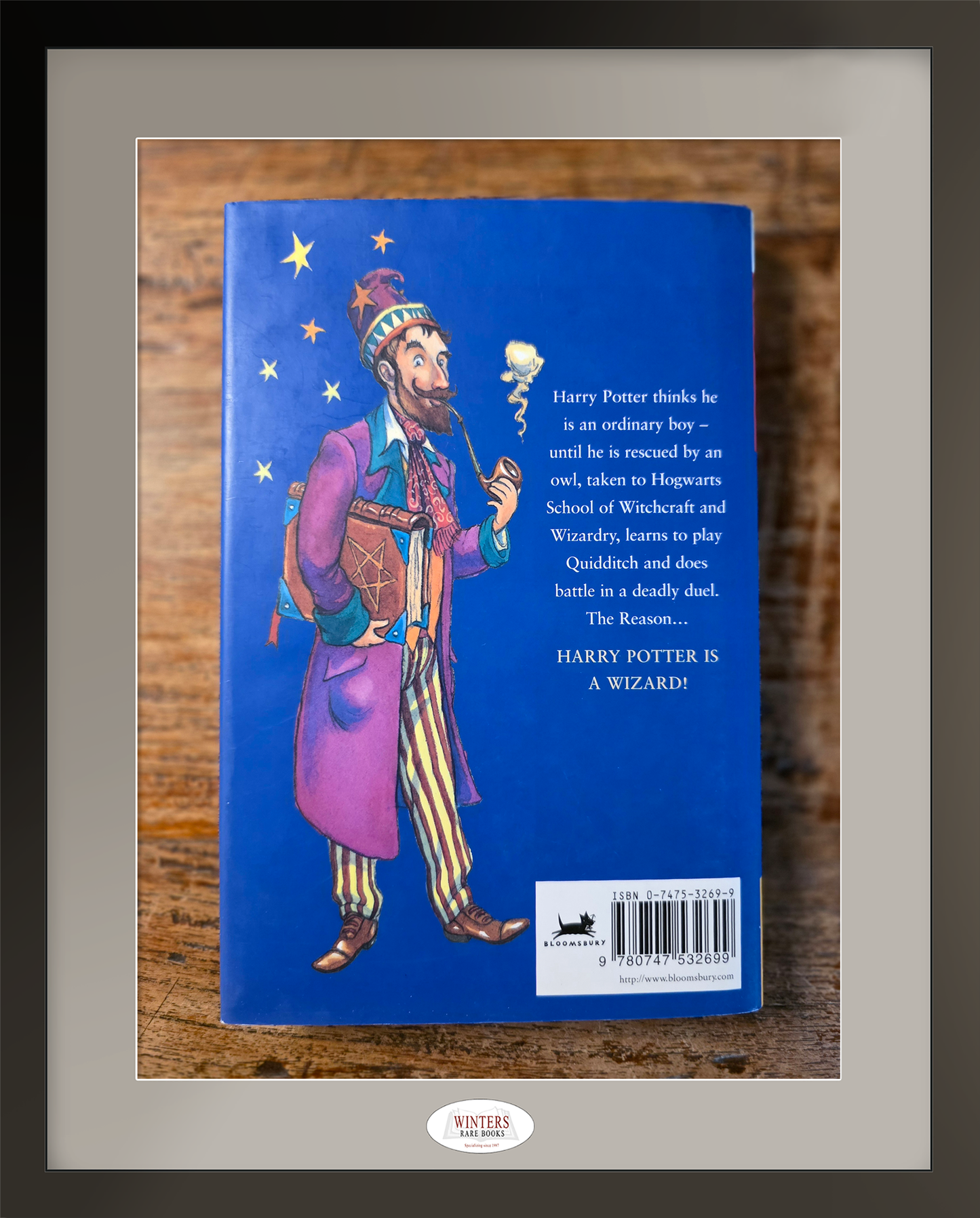 Harry Potter and the Philosopher’s Stone – Scarce First Hardcover Edition, 9th Bloomsbury Printing - 1 Wand error