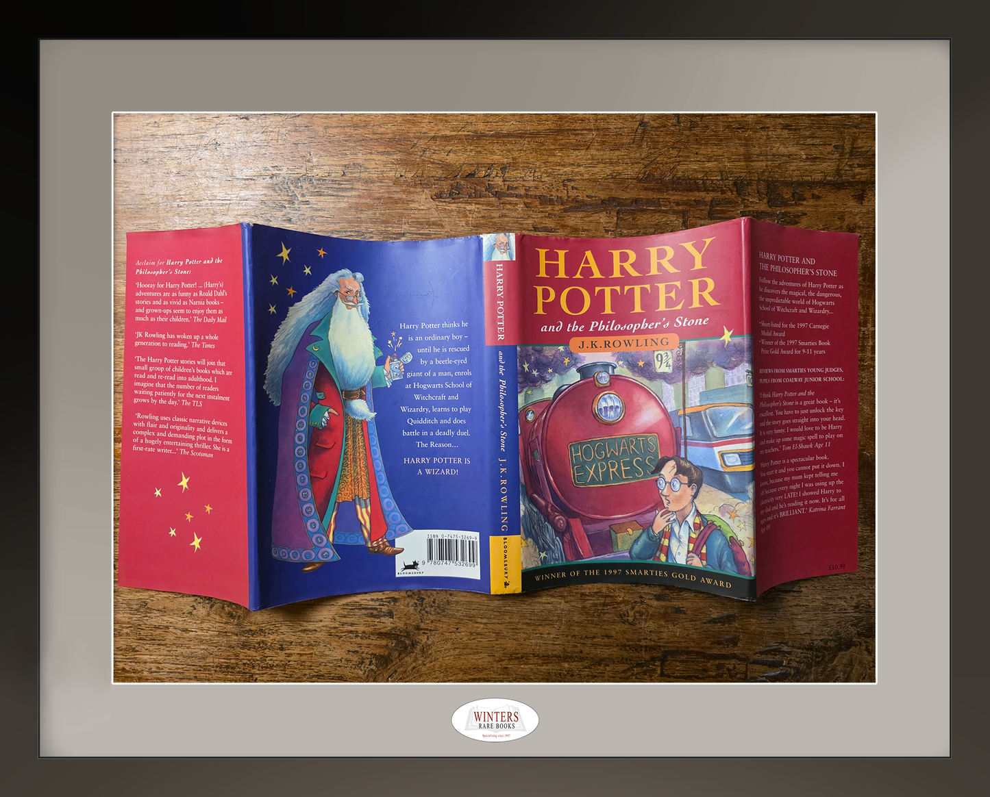 Harry Potter and the Philosopher's Stone, first edition, 18th print - Unique jacket and book