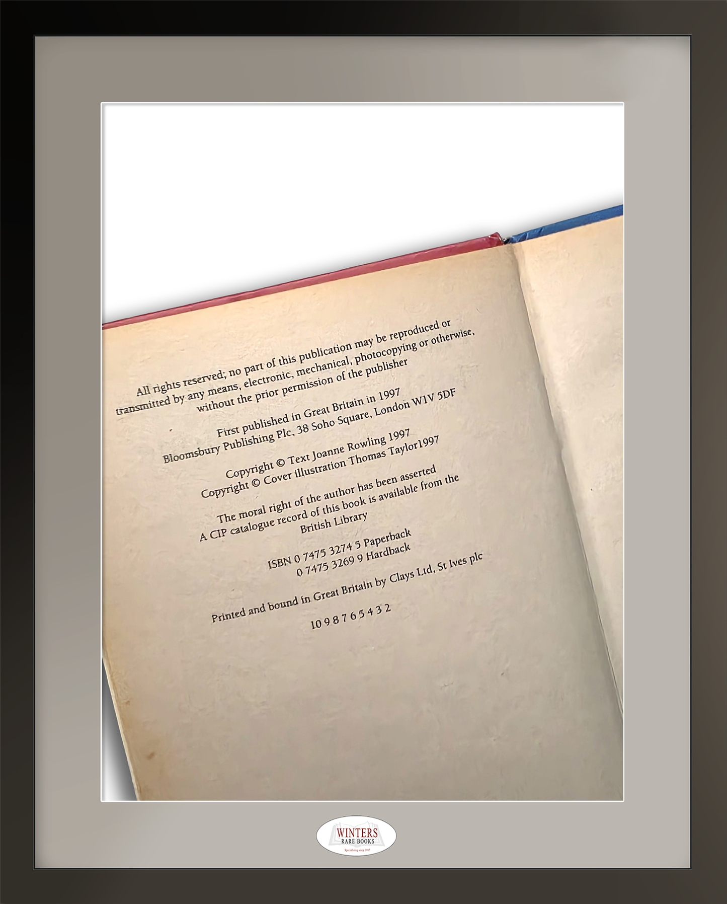 Harry Potter and the Philosopher’s Stone - First edition, second hardback printing