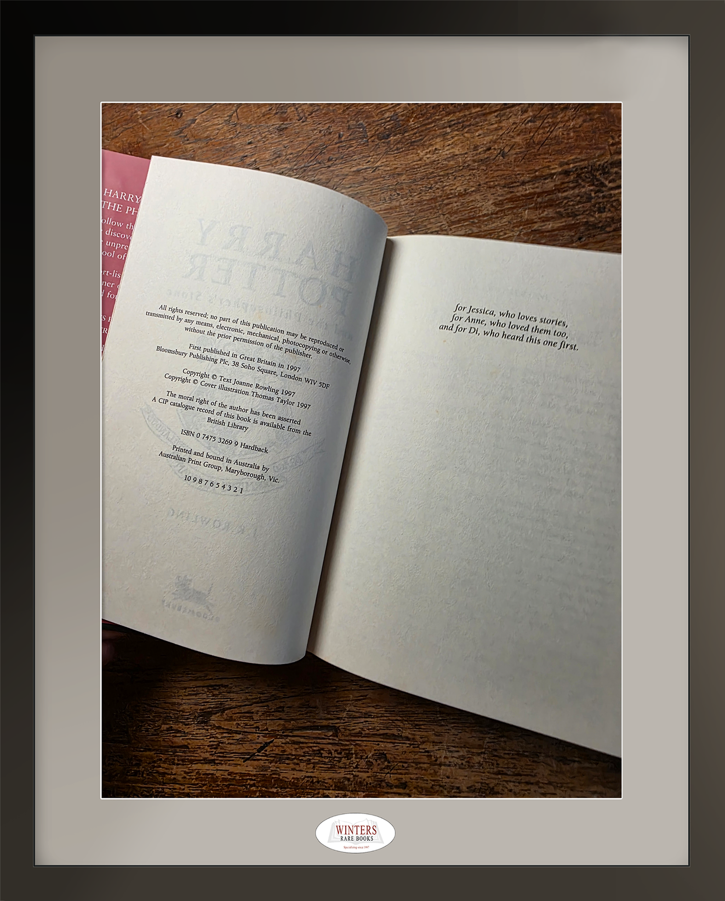 Harry Potter and the Philosopher’s Stone - Scarce first Australian edition, first hardback printing