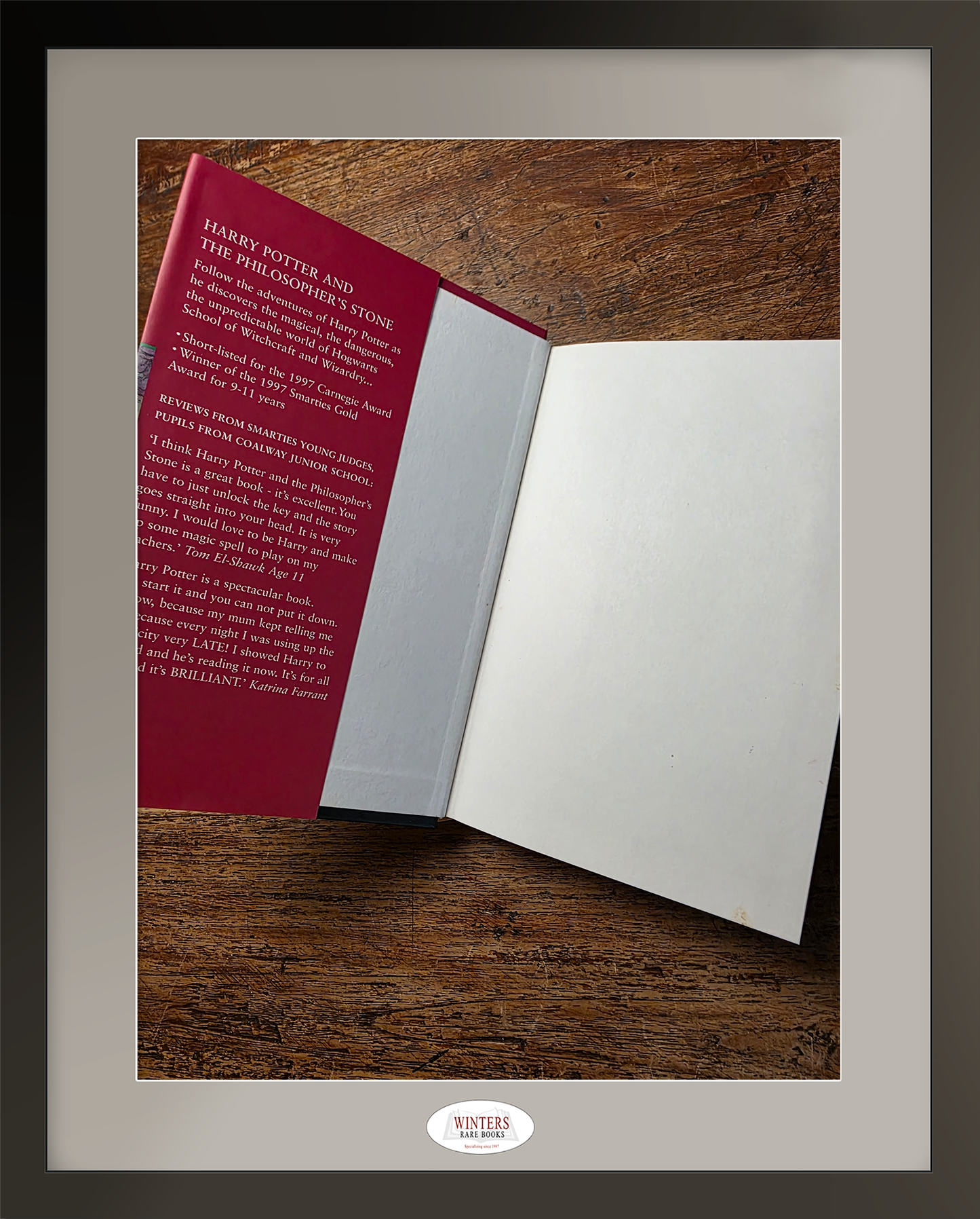 Harry Potter and the Philosopher’s Stone - Scarce first Australian edition, first hardback printing