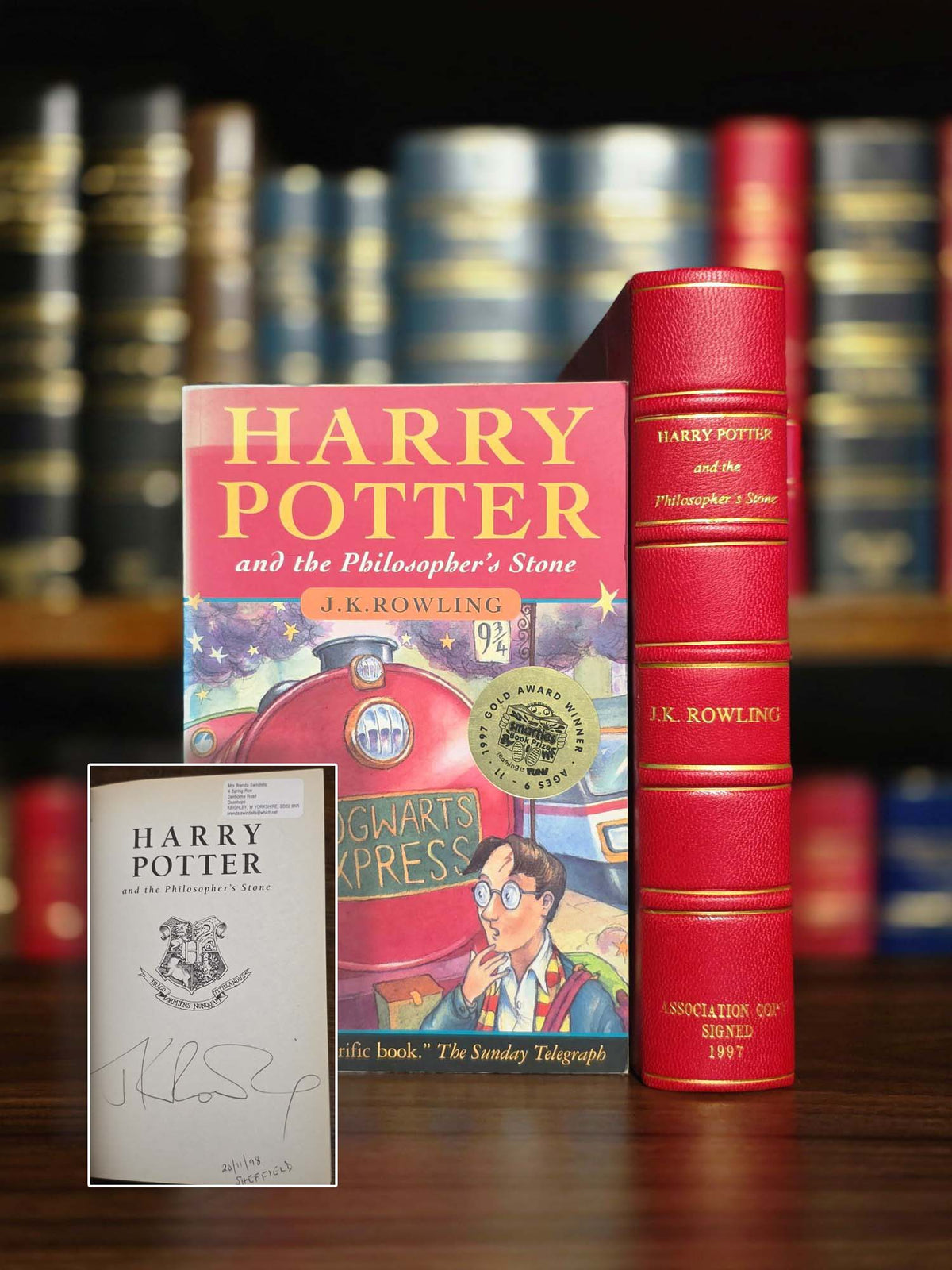 Harry Potter and the Philosopher's Stone – Signed Association Copy from Carnegie Medal Winner Robert Swindells