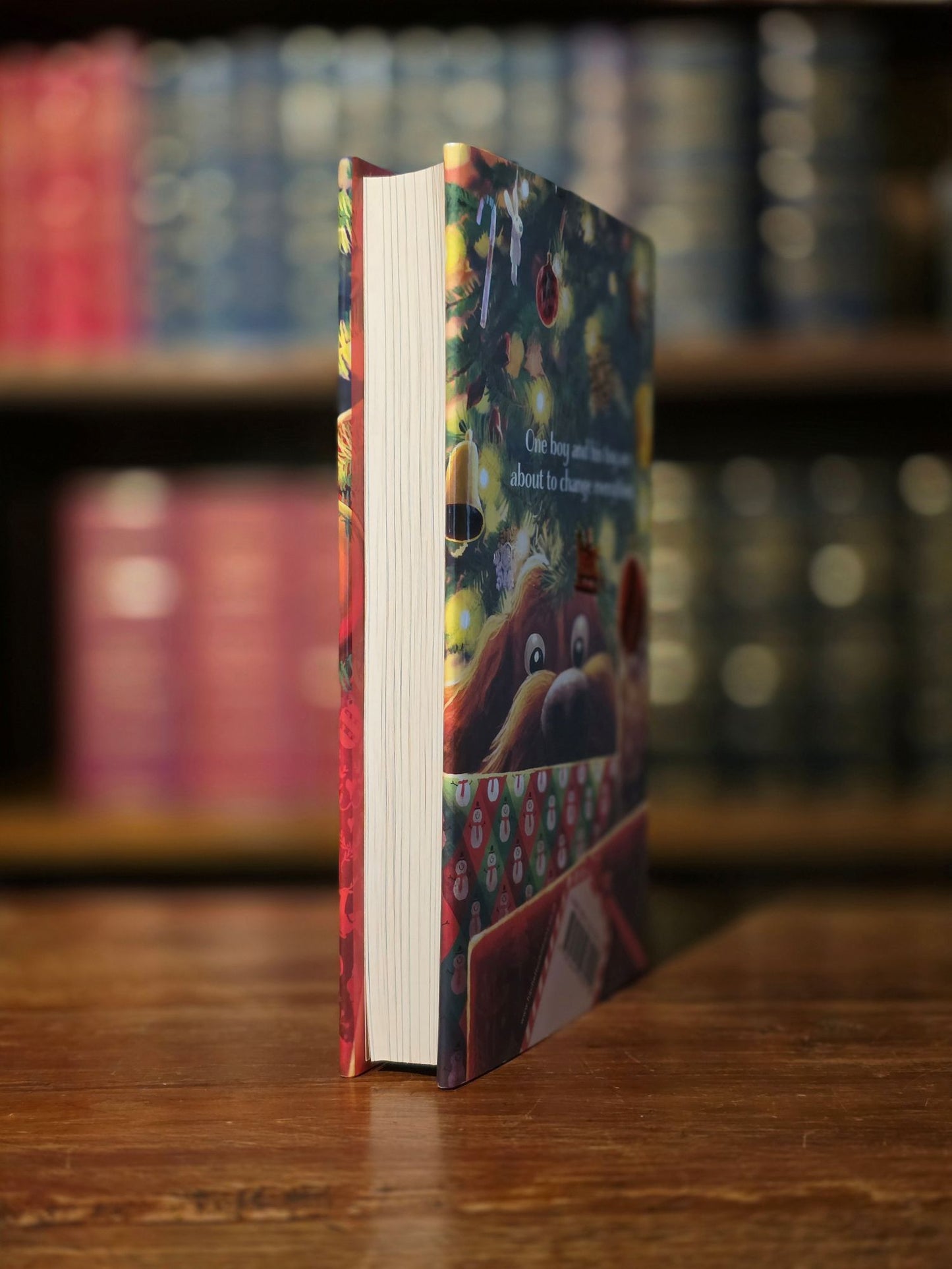 The Christmas Pig – Signed by J.K. Rowling on a special printed leaf